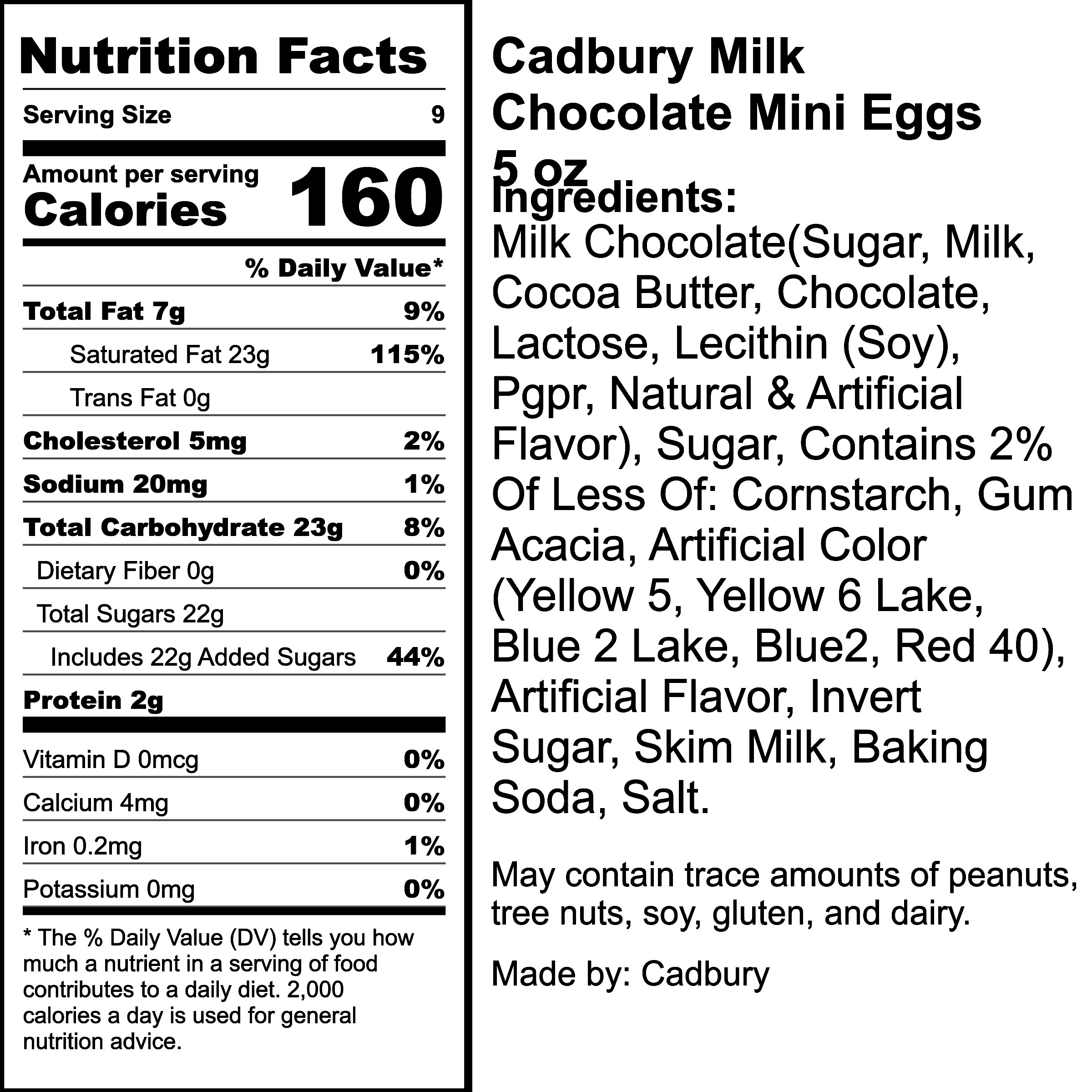 Nutrition Label