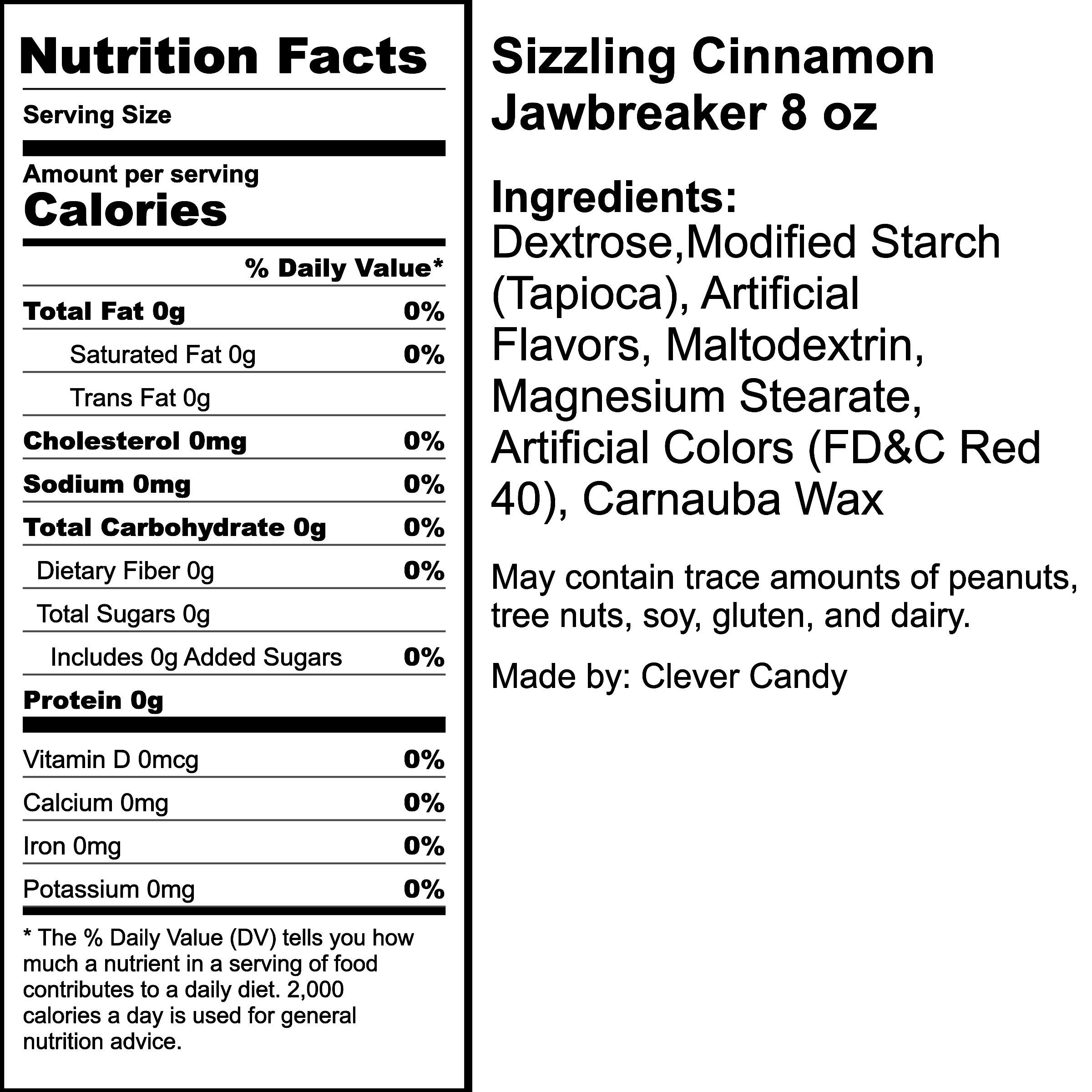 Nutrition Label