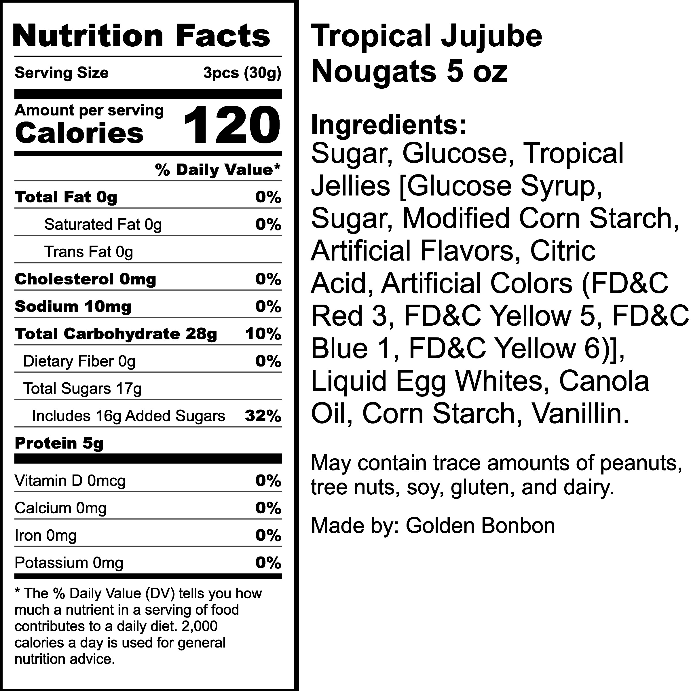 Nutrition Label