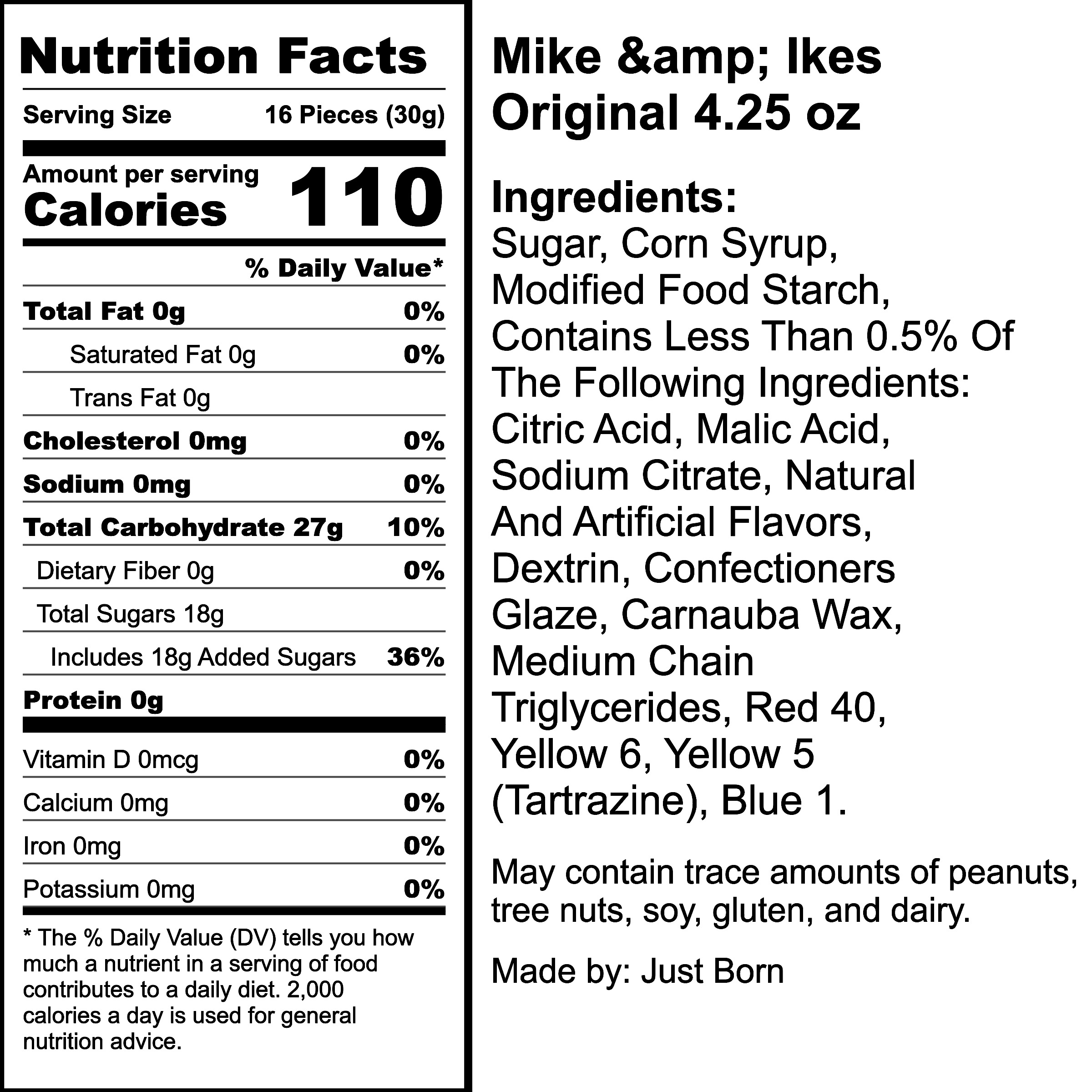 Nutrition Label