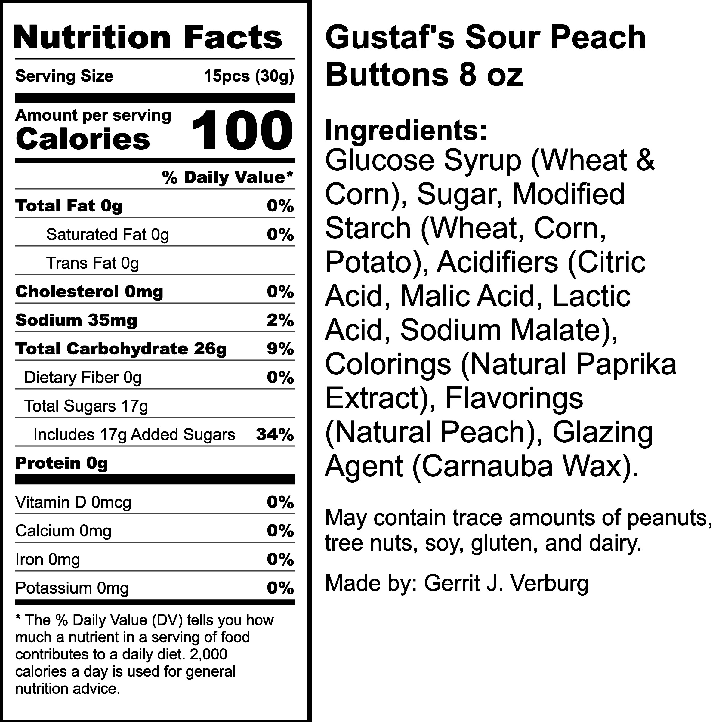 Nutrition Label