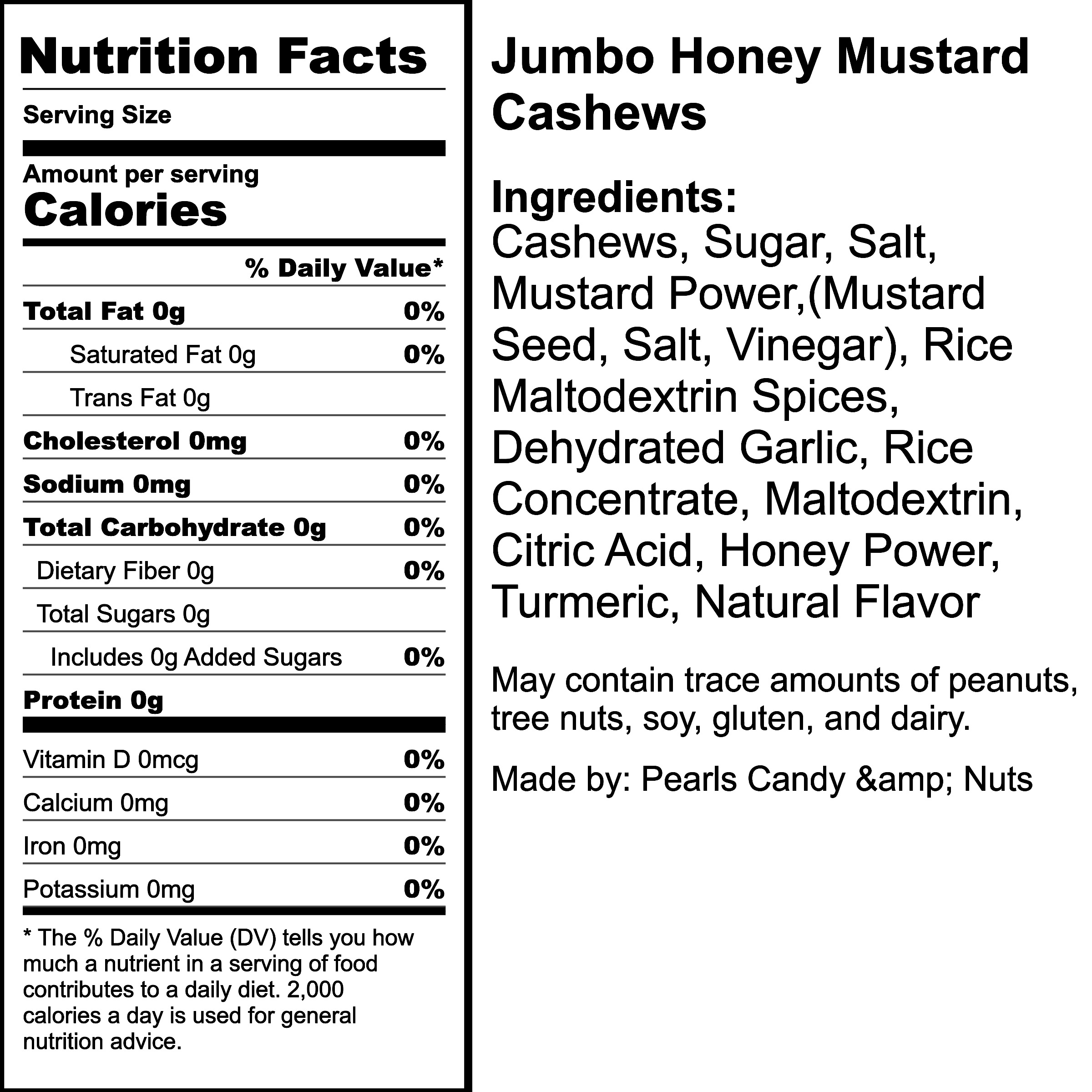 Nutrition Label