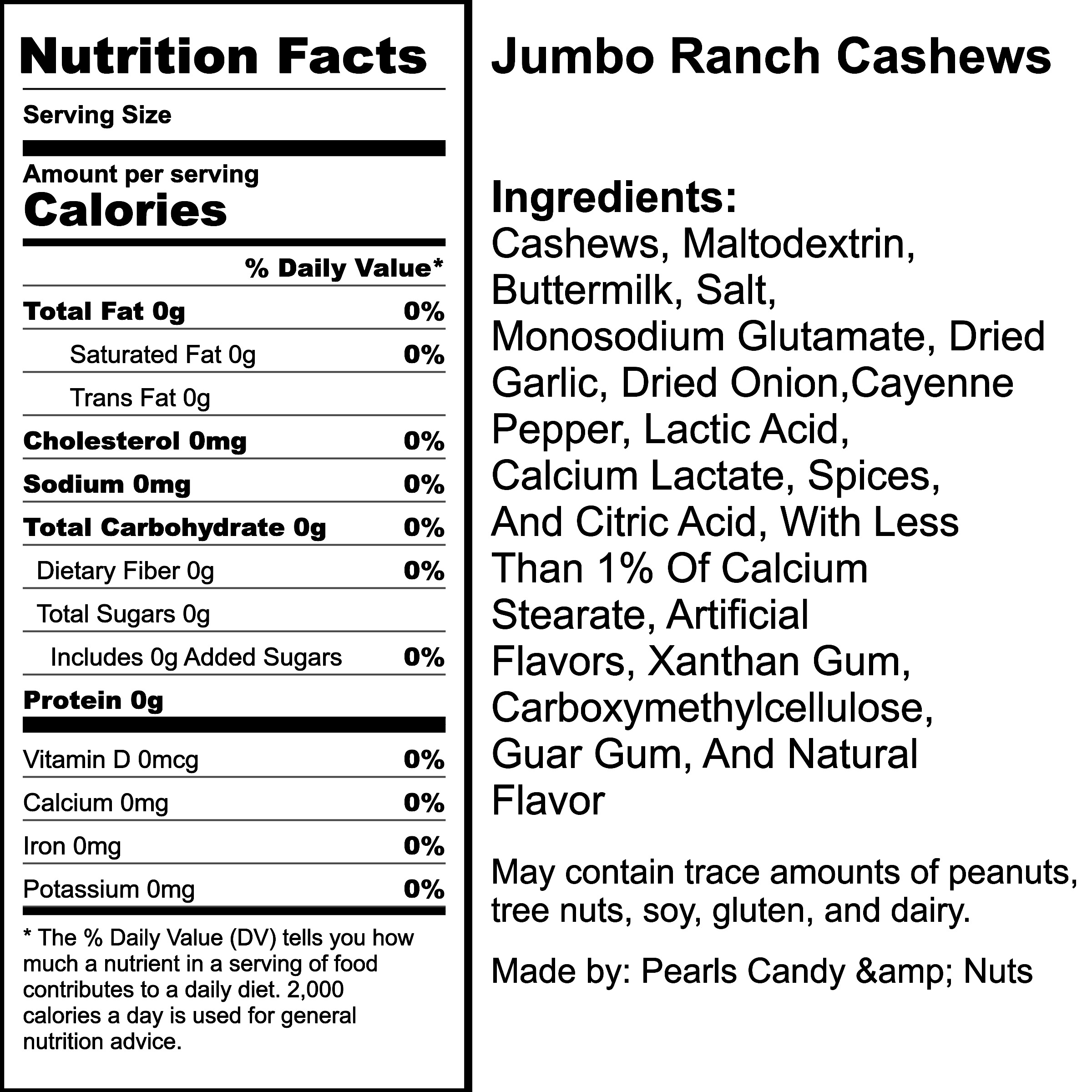 Nutrition Label