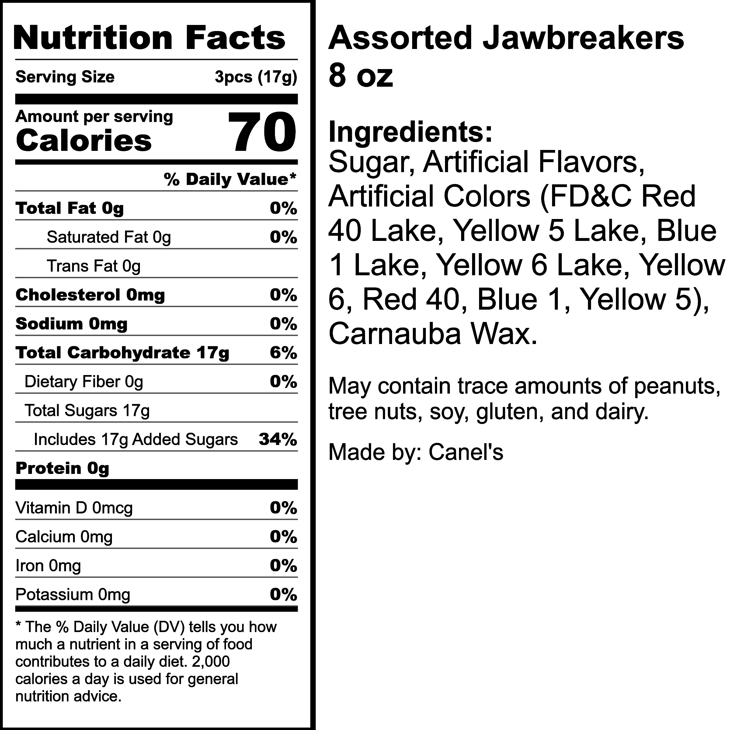 Nutrition Label