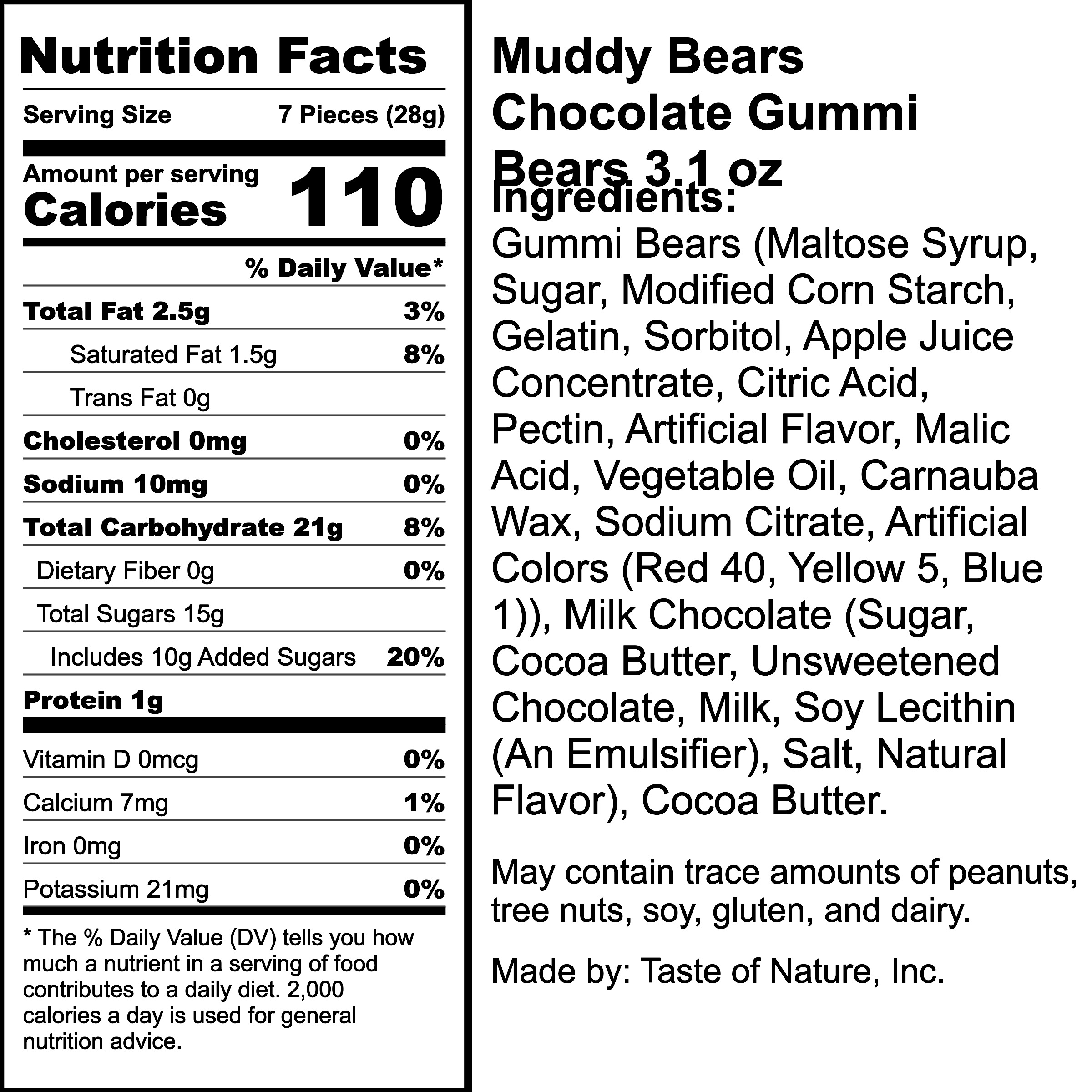 Nutrition Label