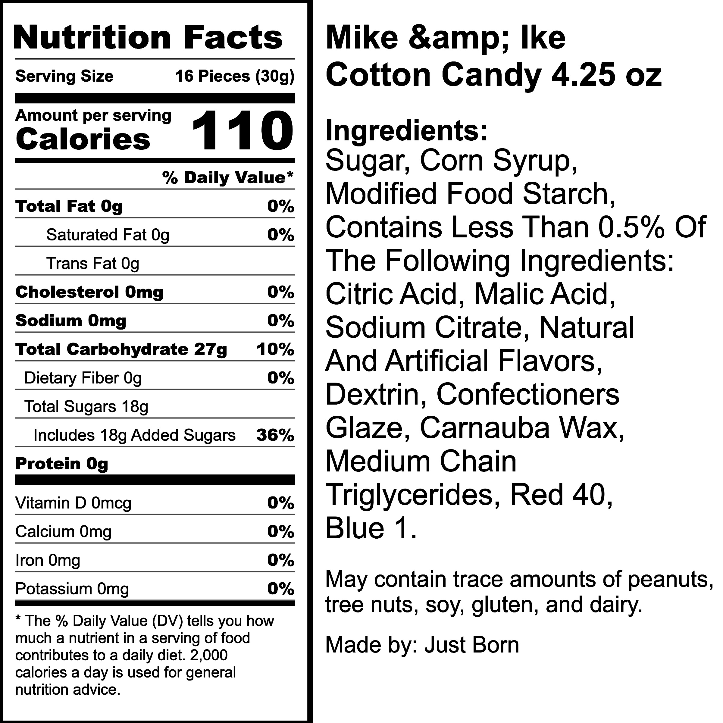 Nutrition Label