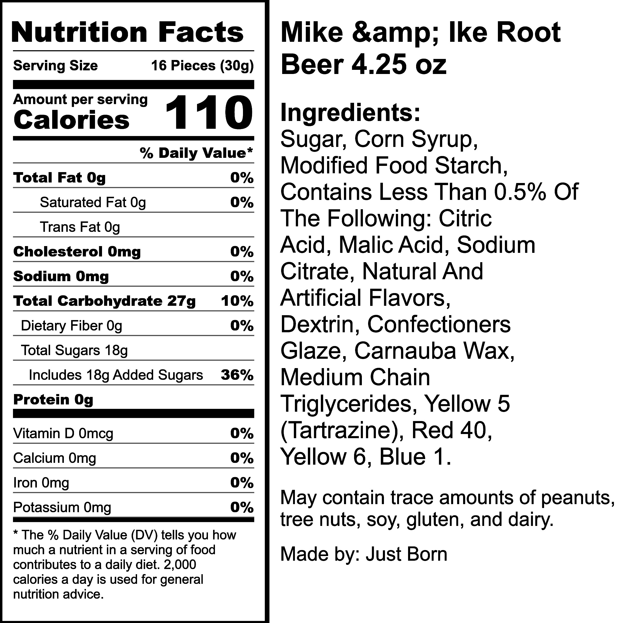 Nutrition Label