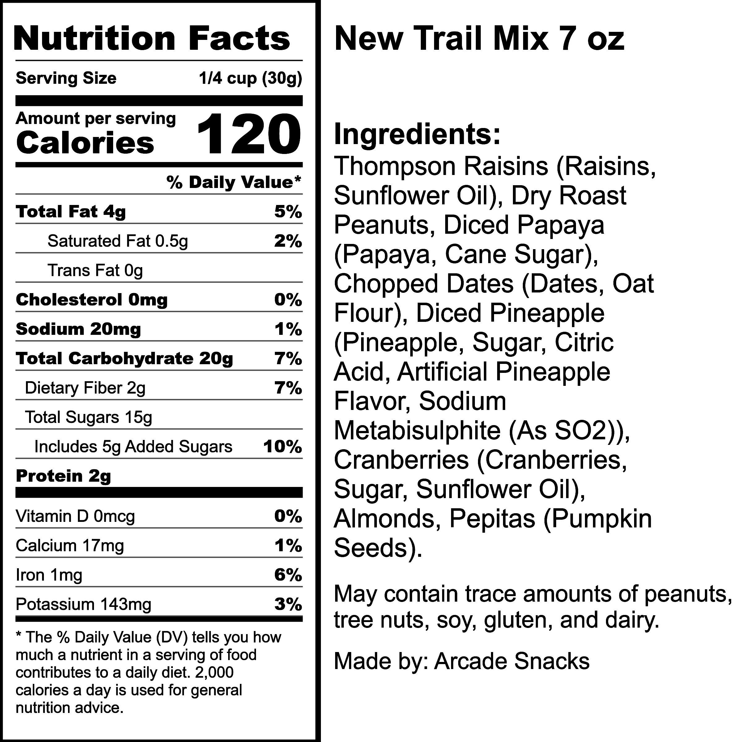 Nutrition Label
