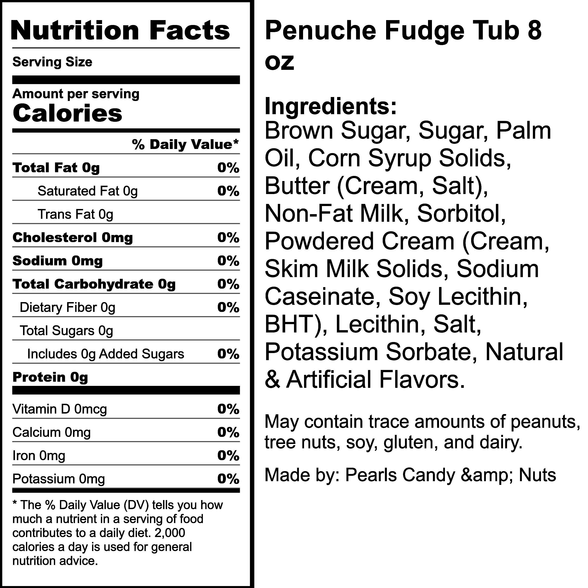 Nutrition Label