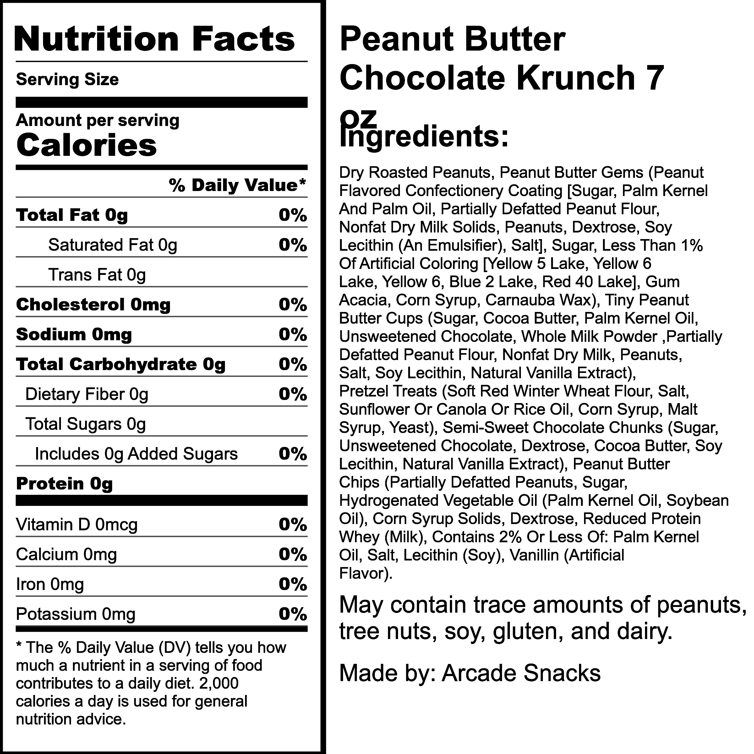 Nutrition Label