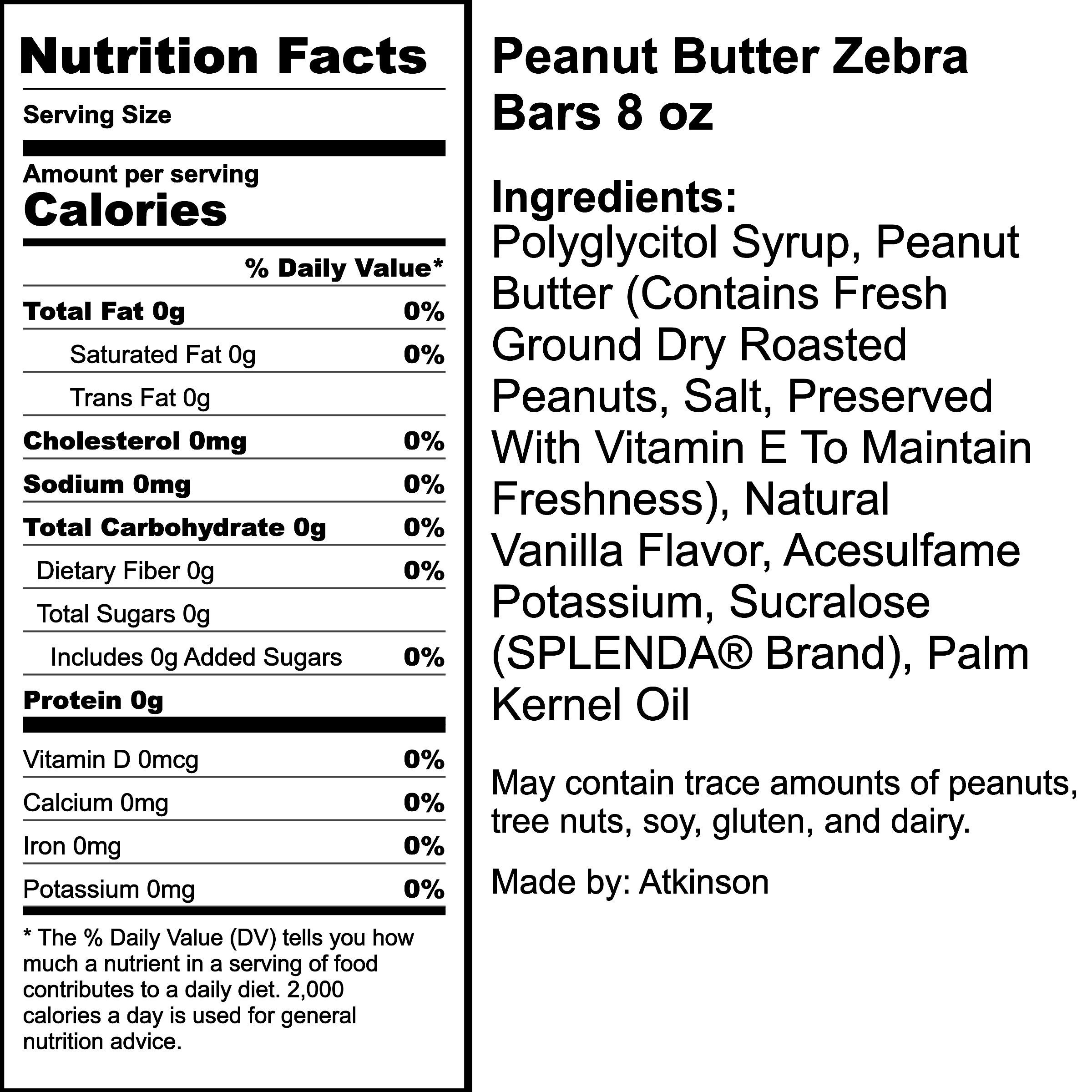 Nutrition Label