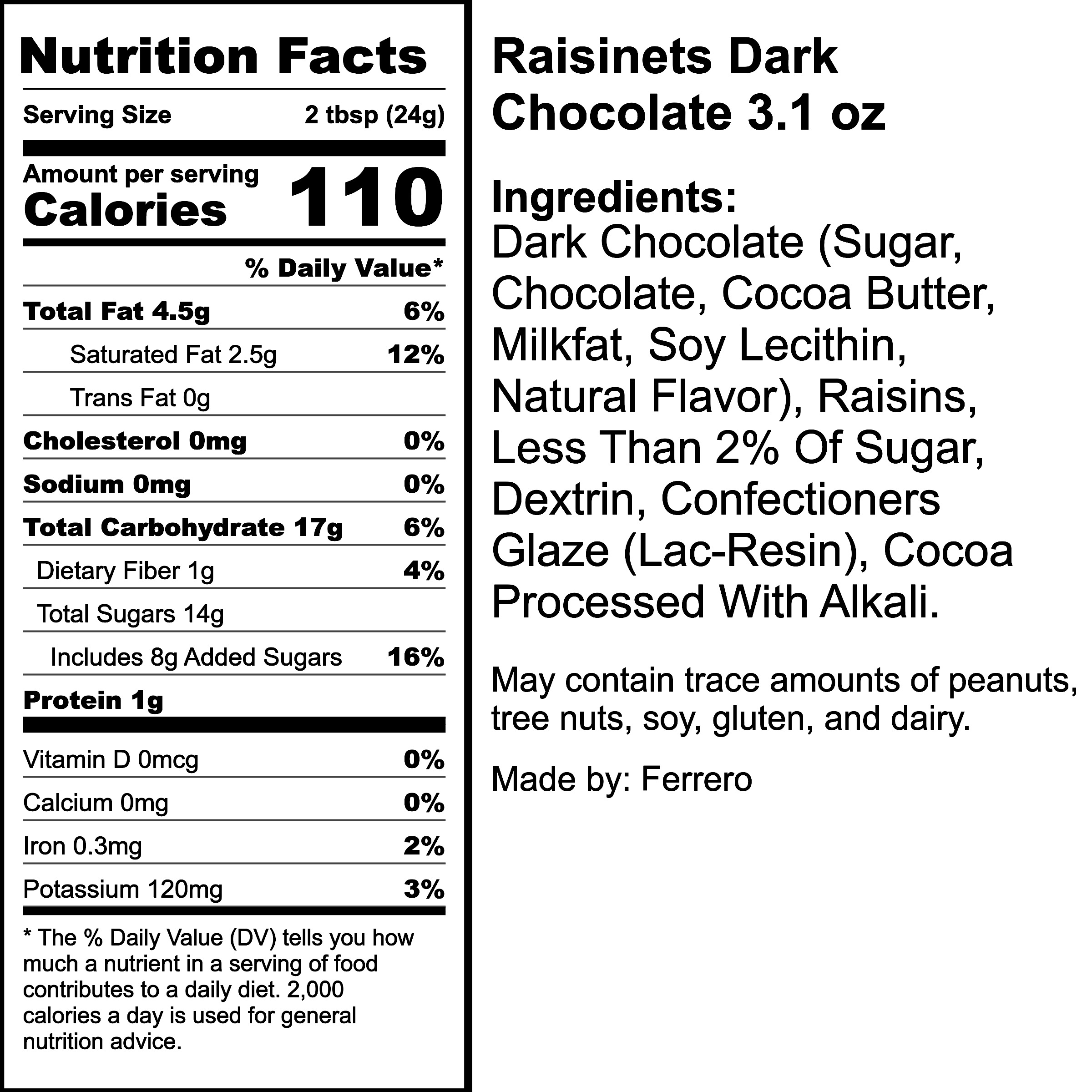 Nutrition Label