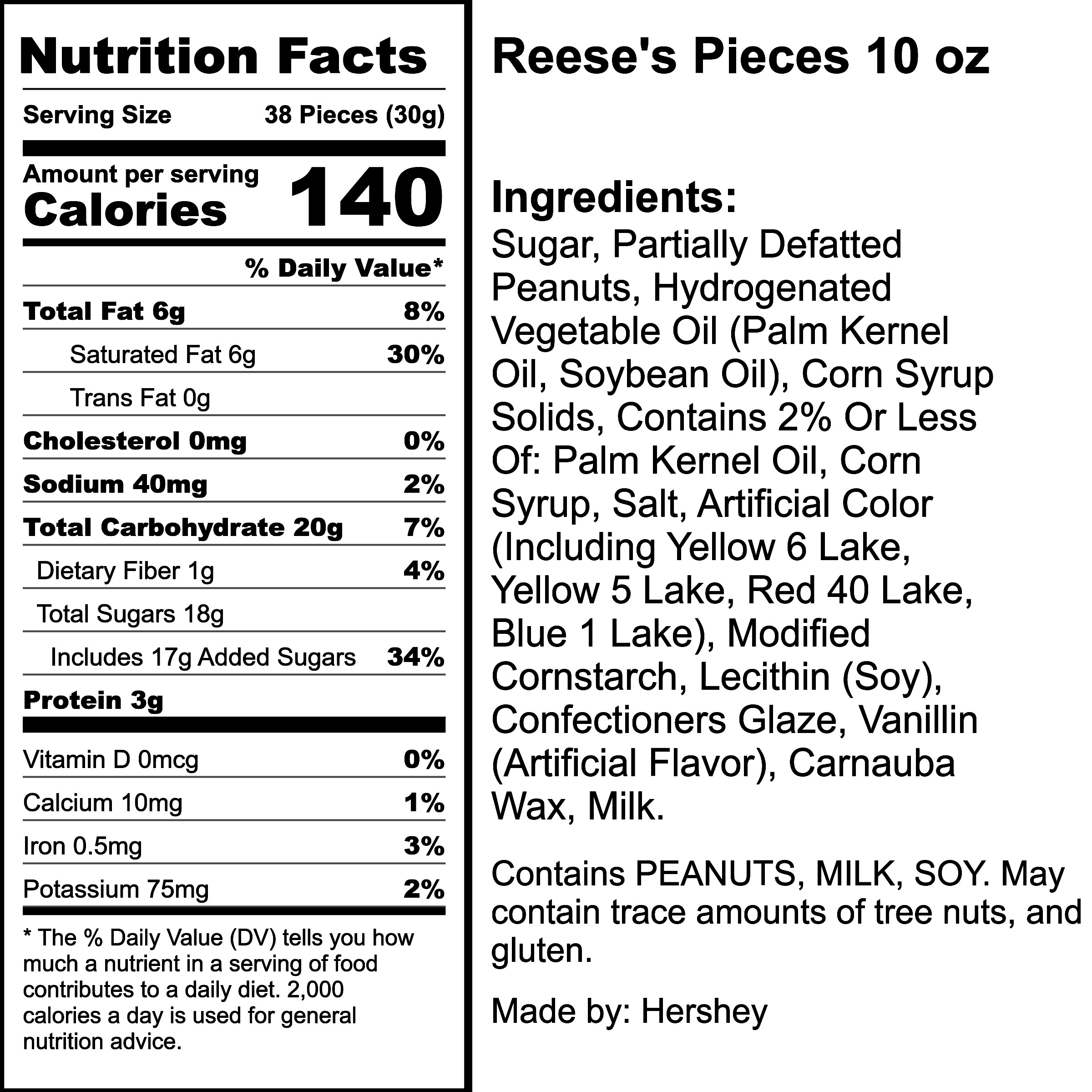 Nutrition Label