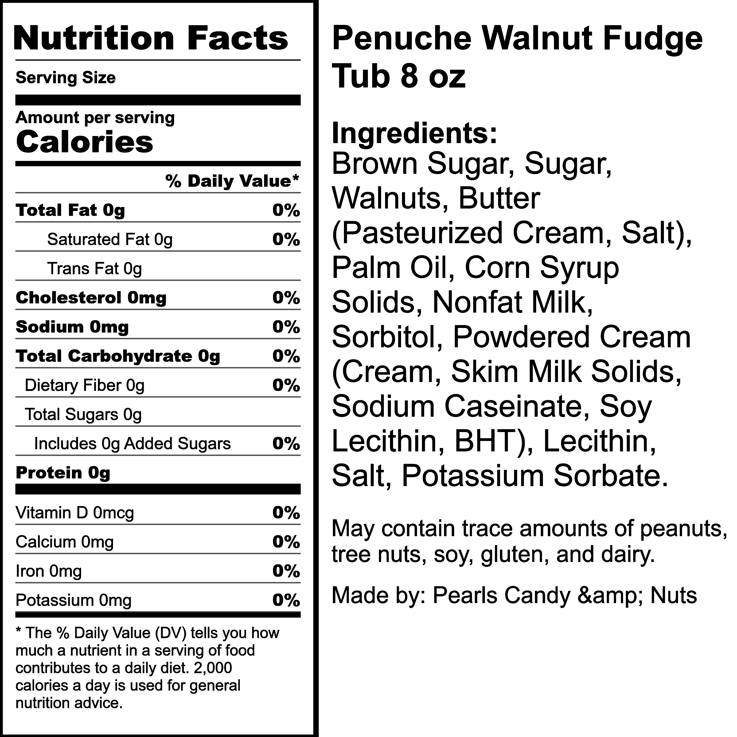 Nutrition Label