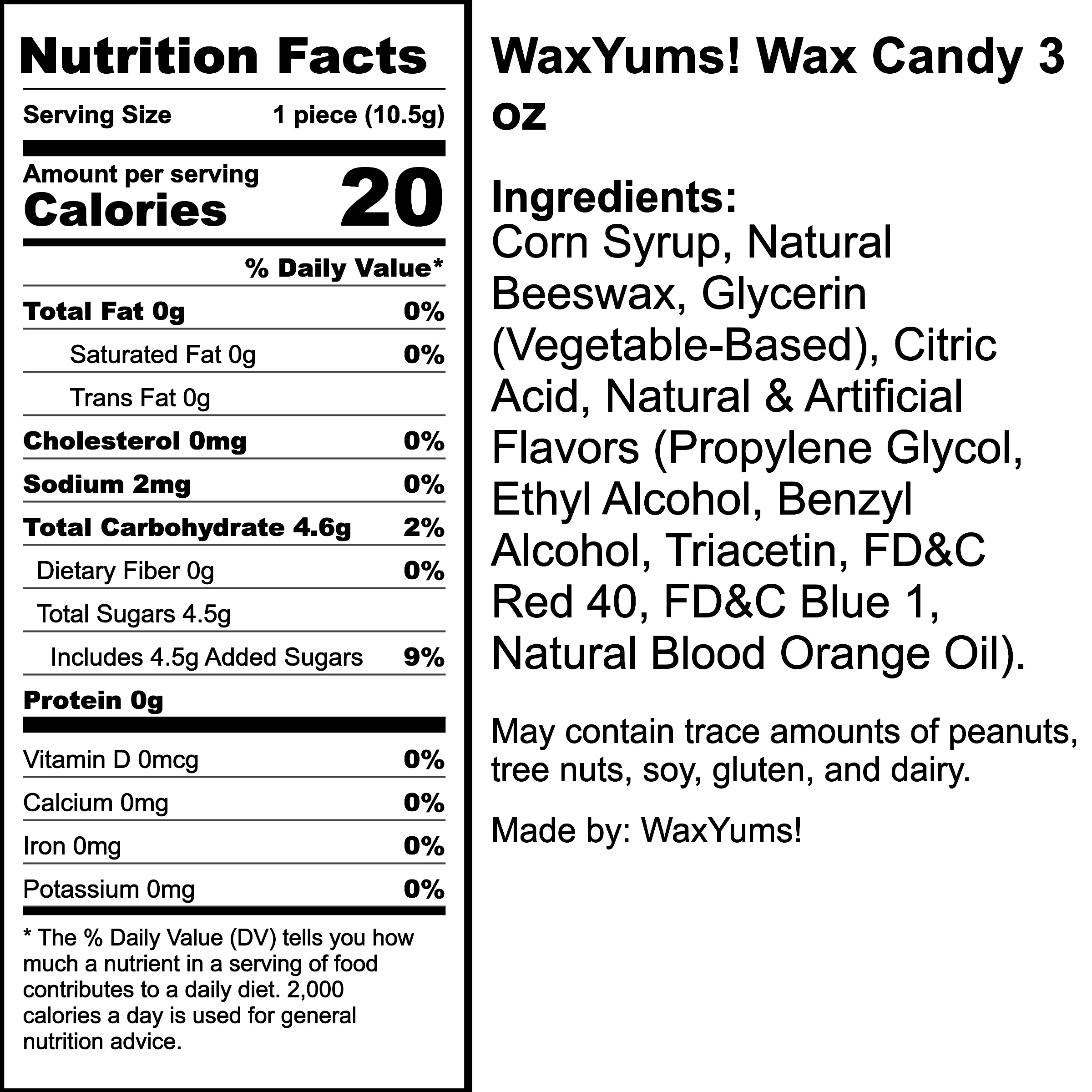 Nutrition Label