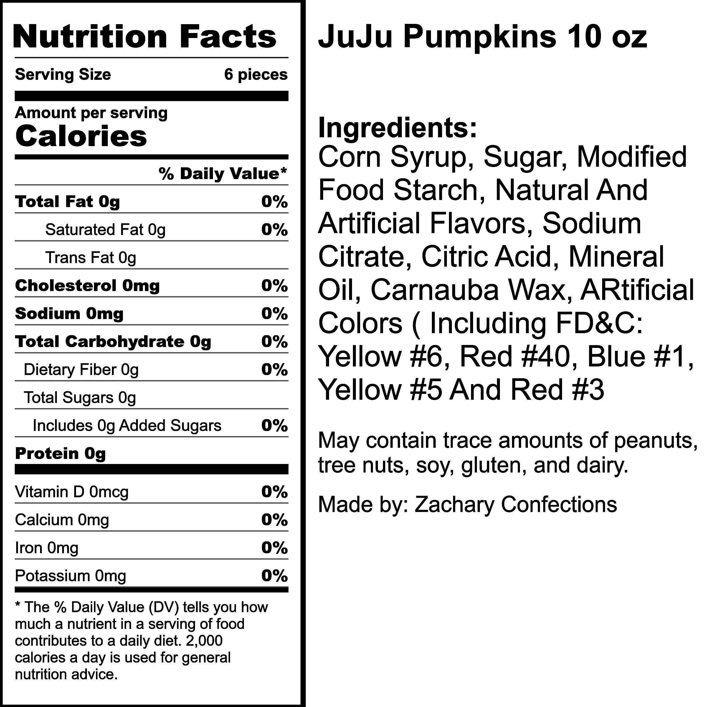 Nutrition Label