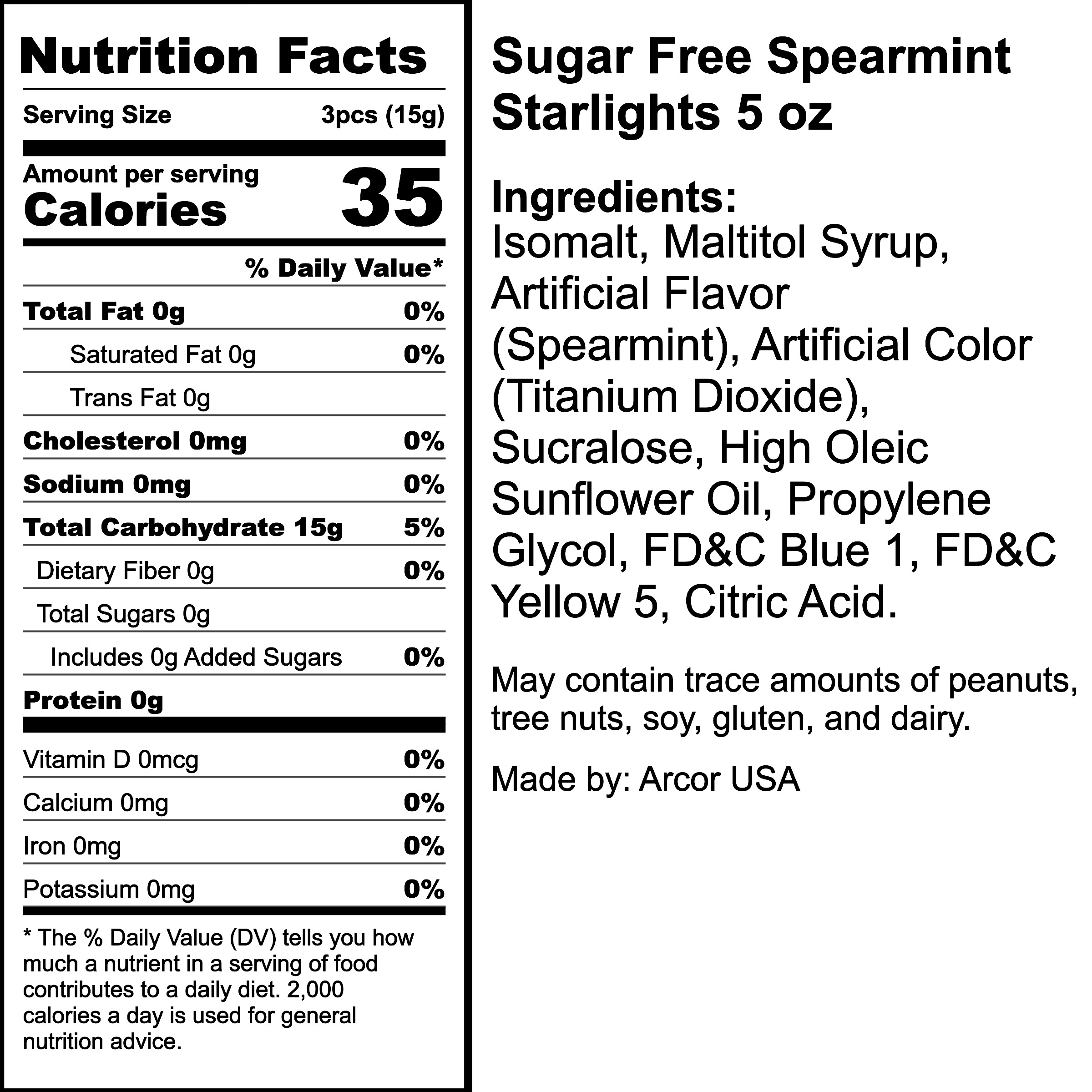 Nutrition Label