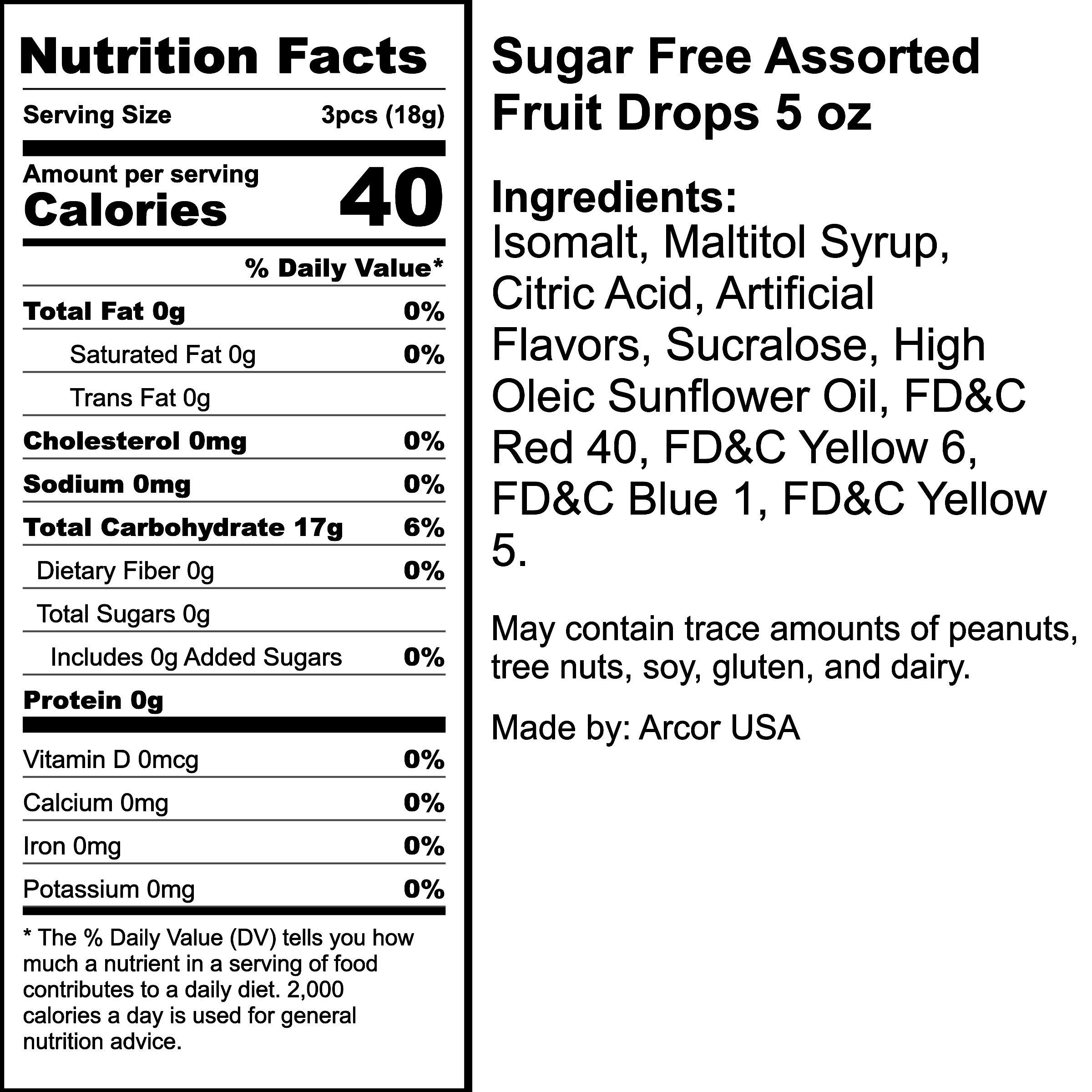Nutrition Label