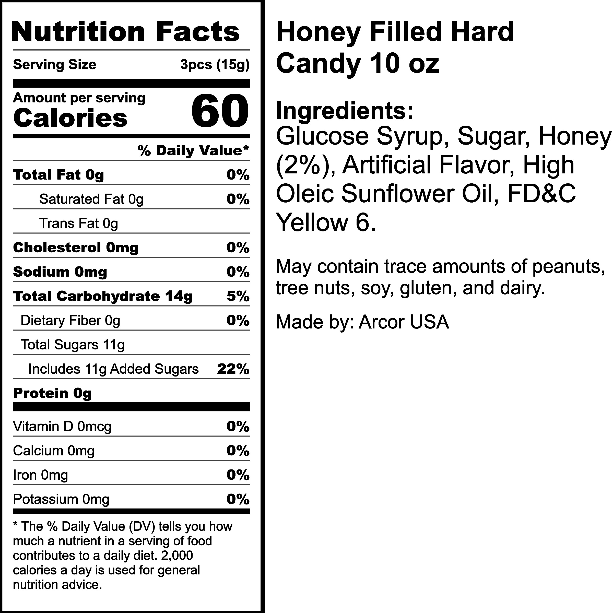 Nutrition Label