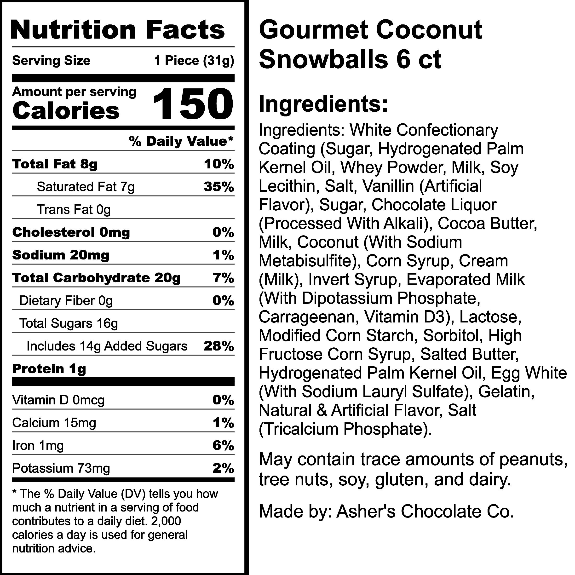 Nutrition Label