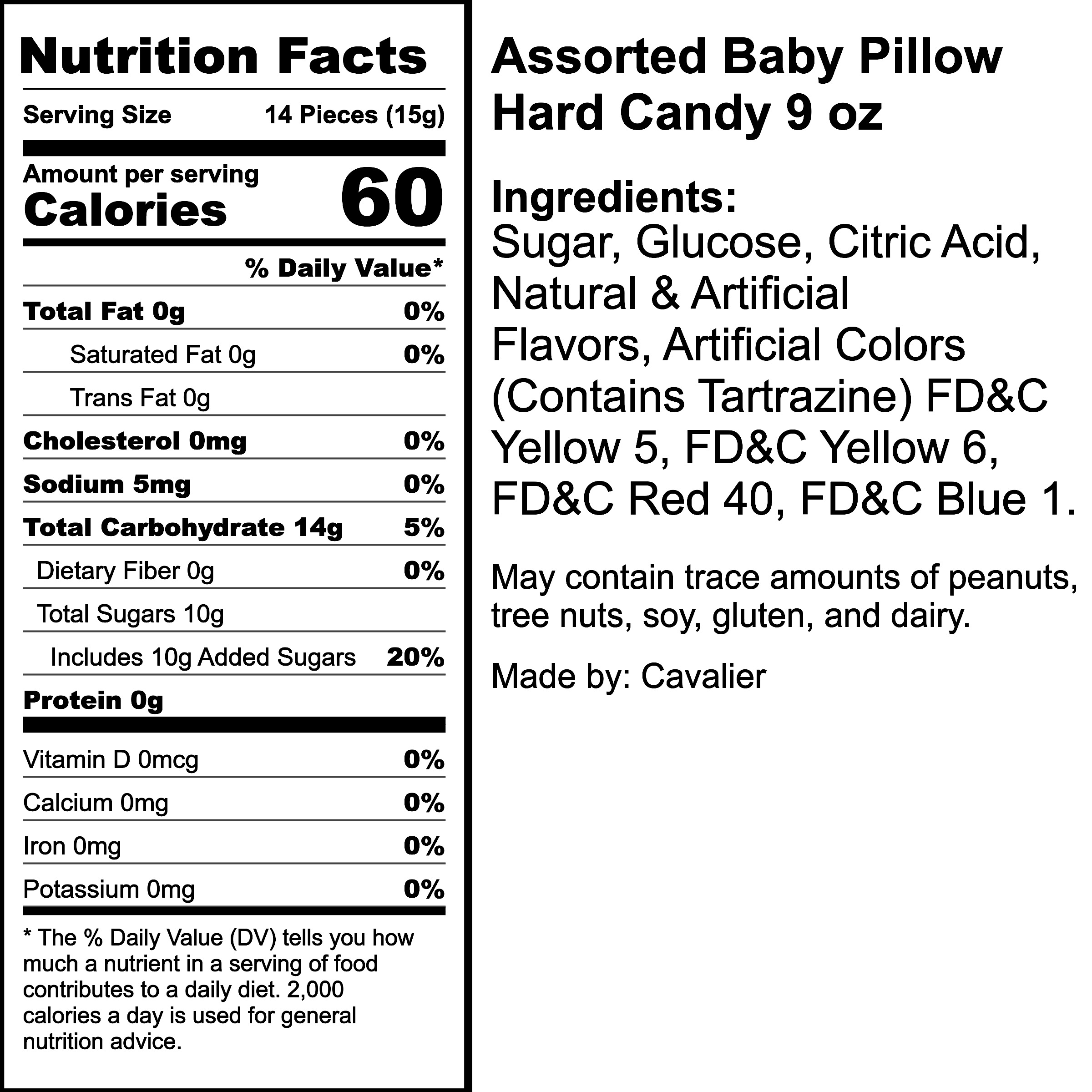 Nutrition Label
