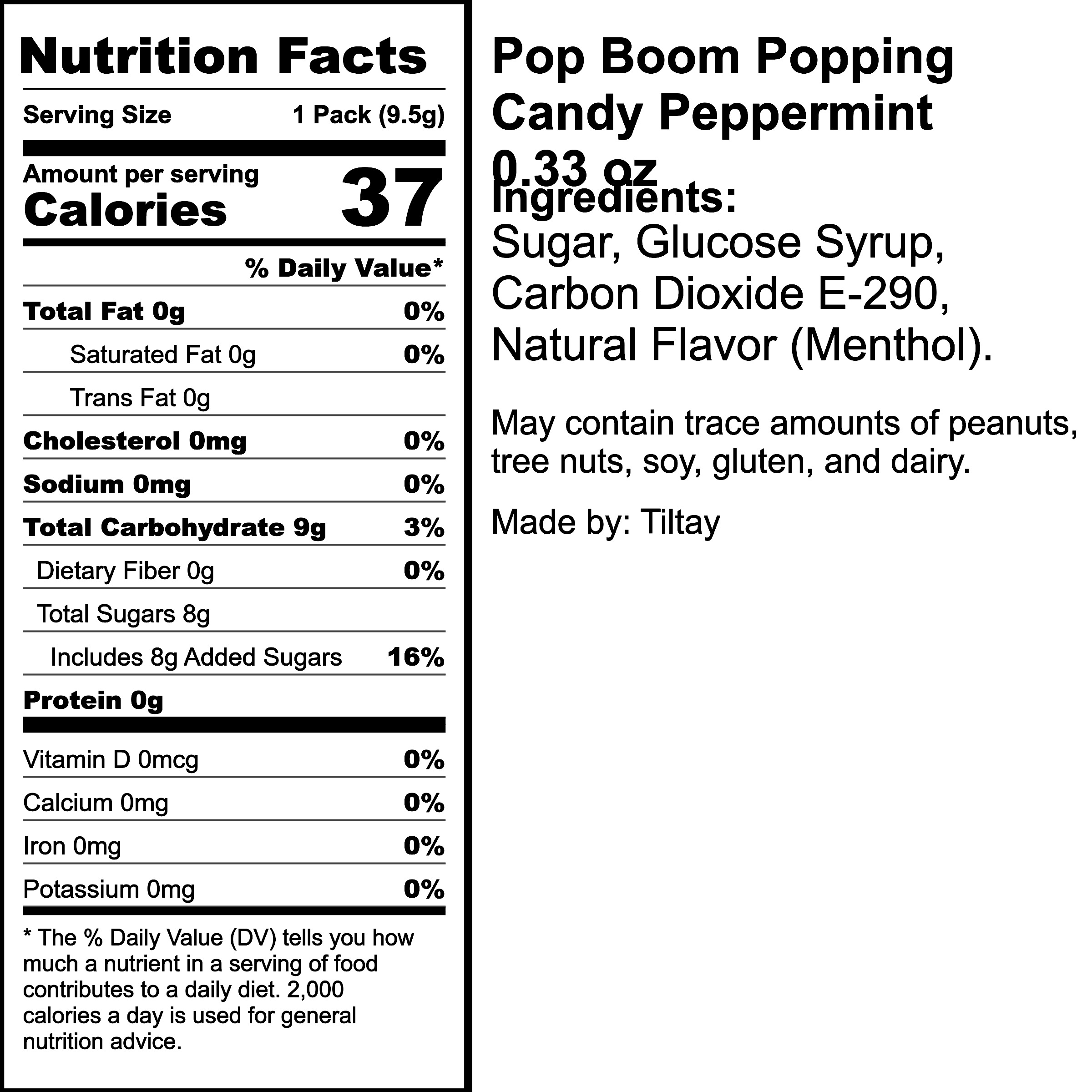 Nutrition Label