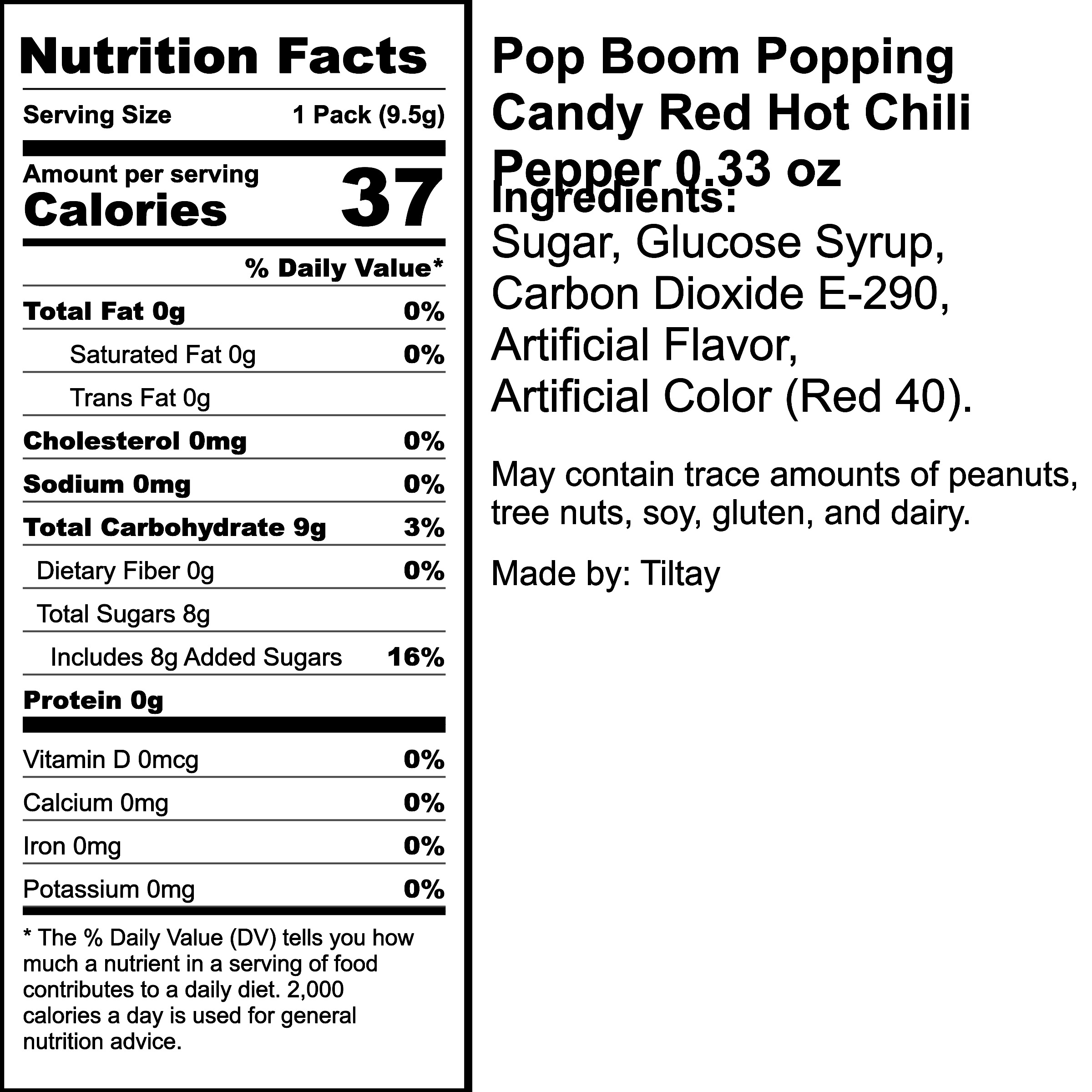 Nutrition Label
