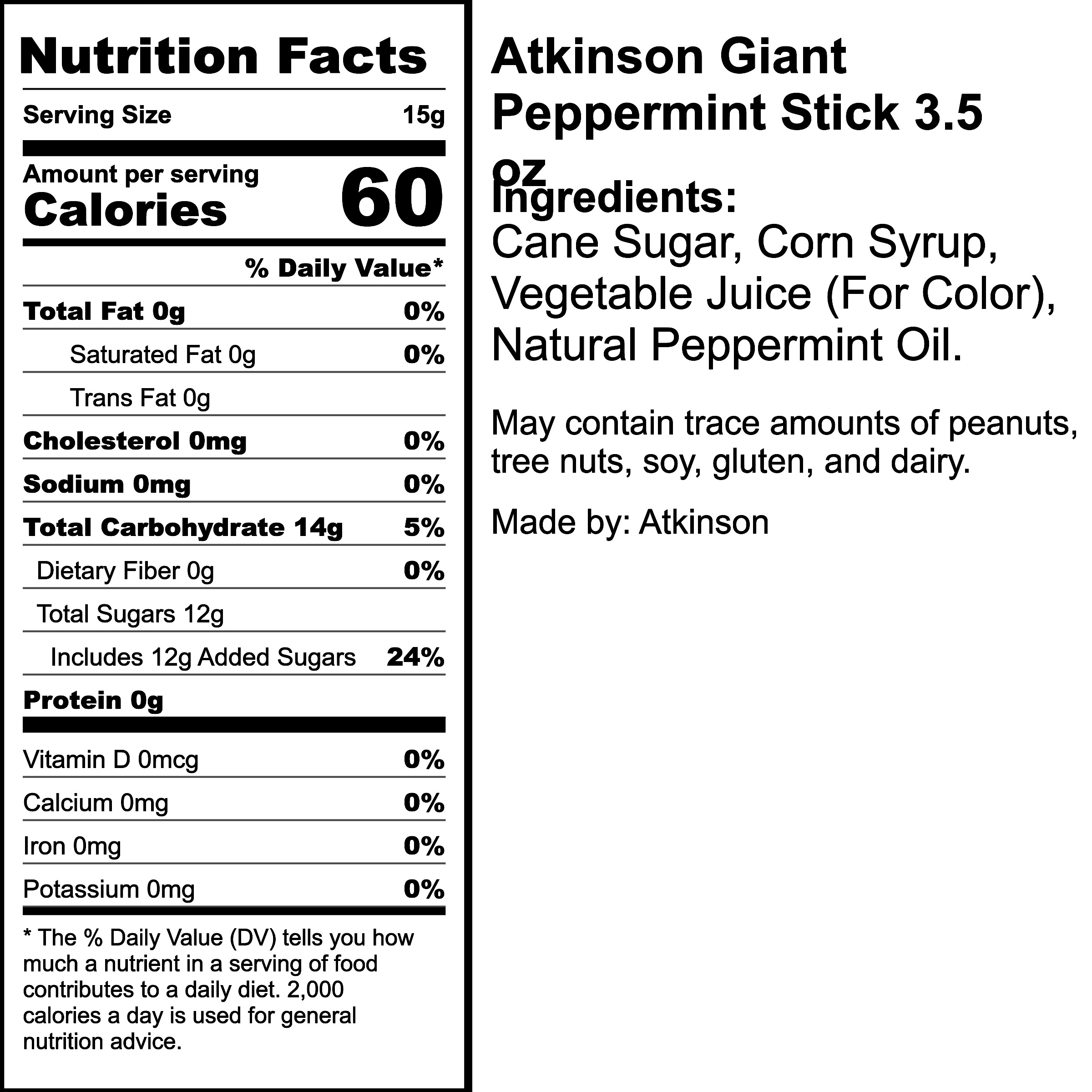 Nutrition Label