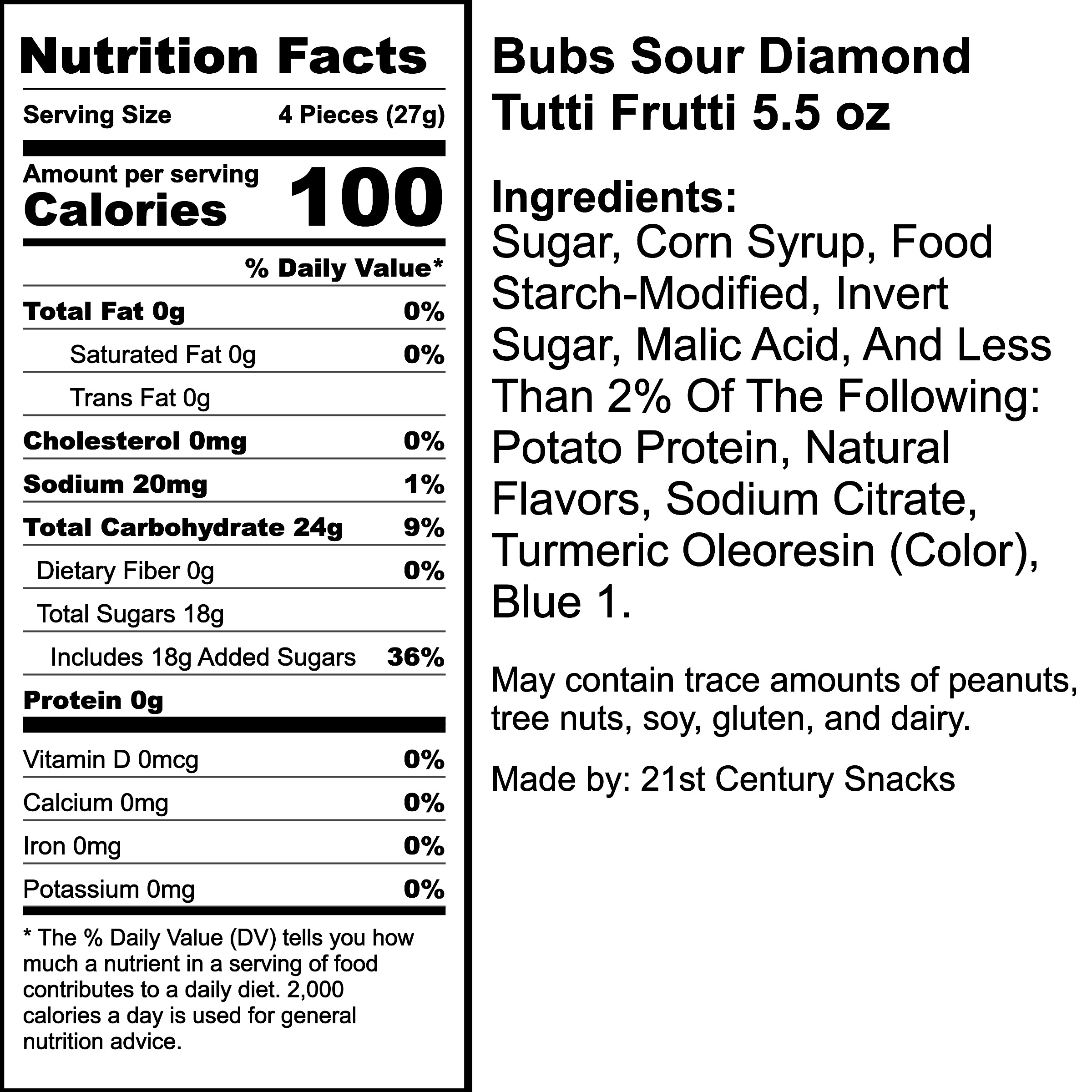 Nutrition Label