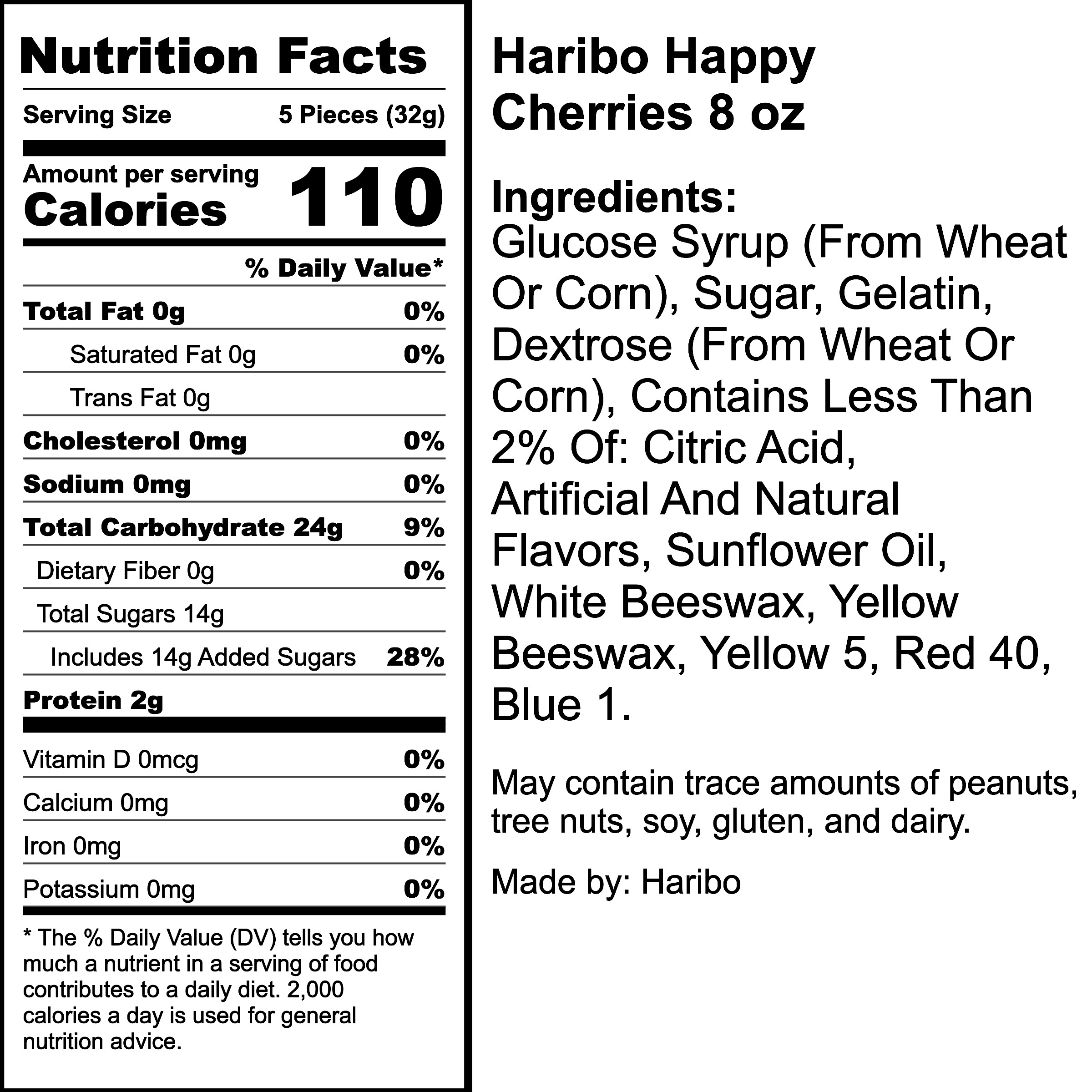 Nutrition Label