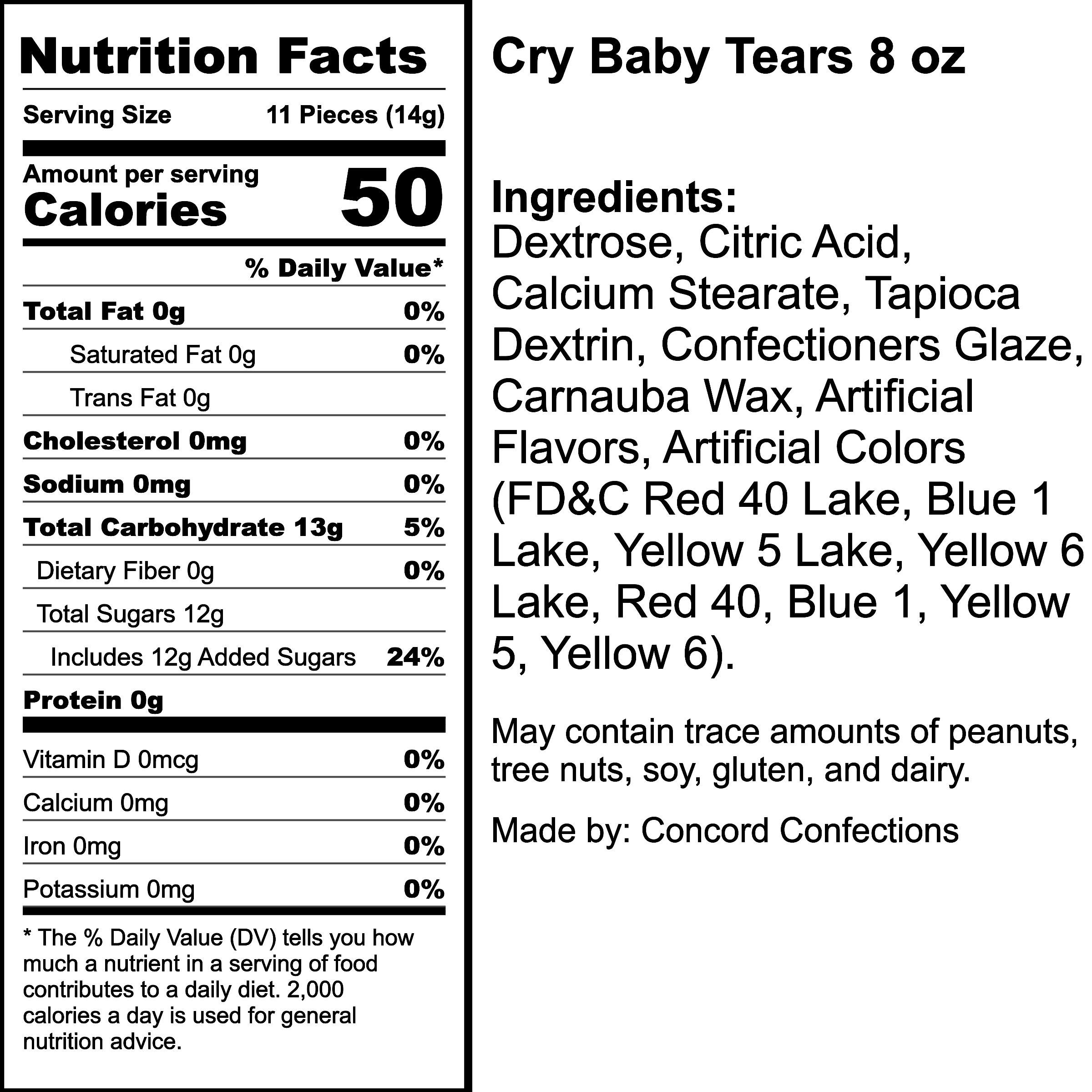 Nutrition Label