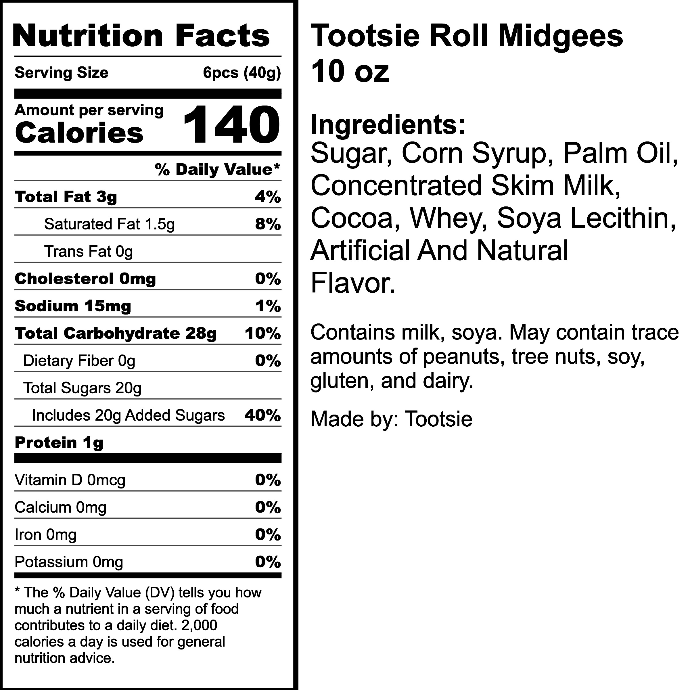Nutrition Label