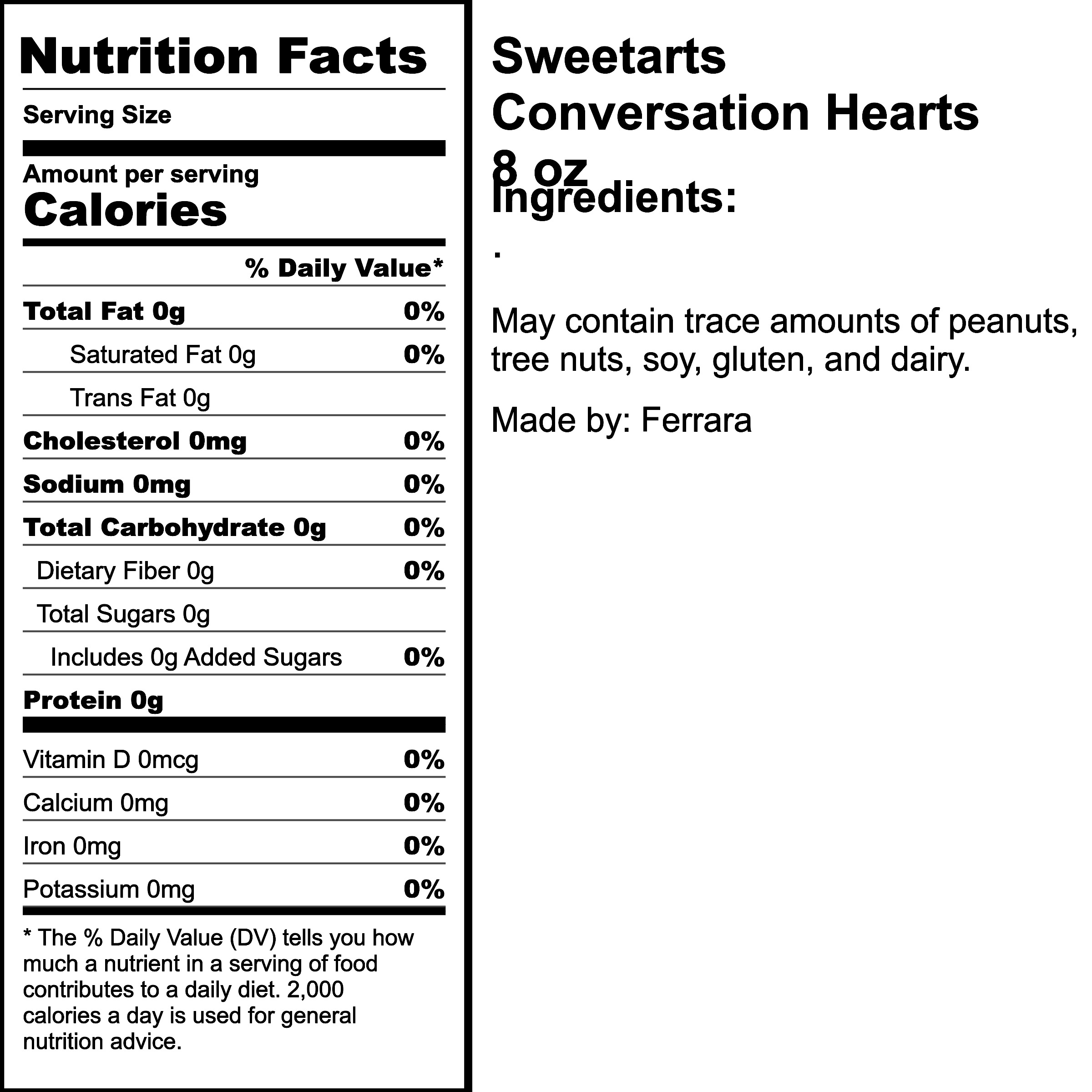 Nutrition Label
