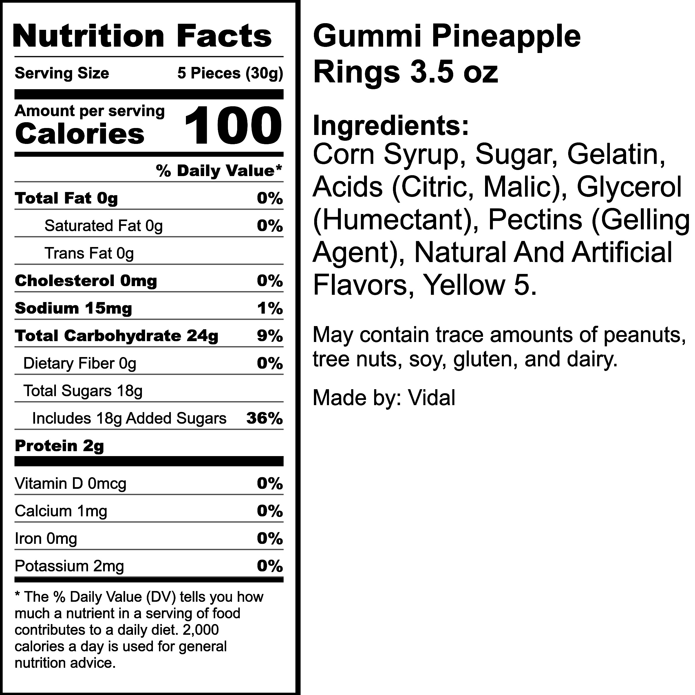 Nutrition Label