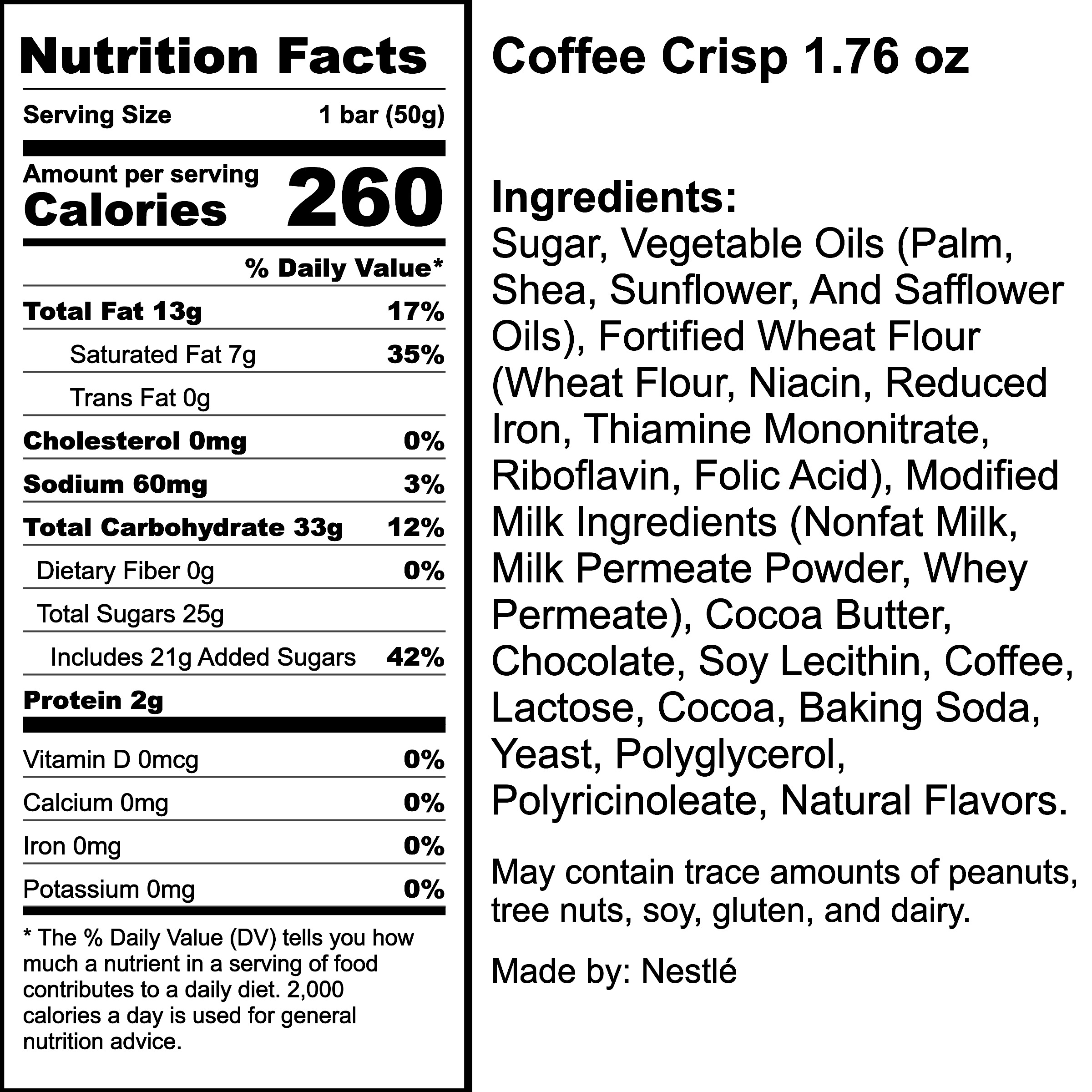 Nutrition Label