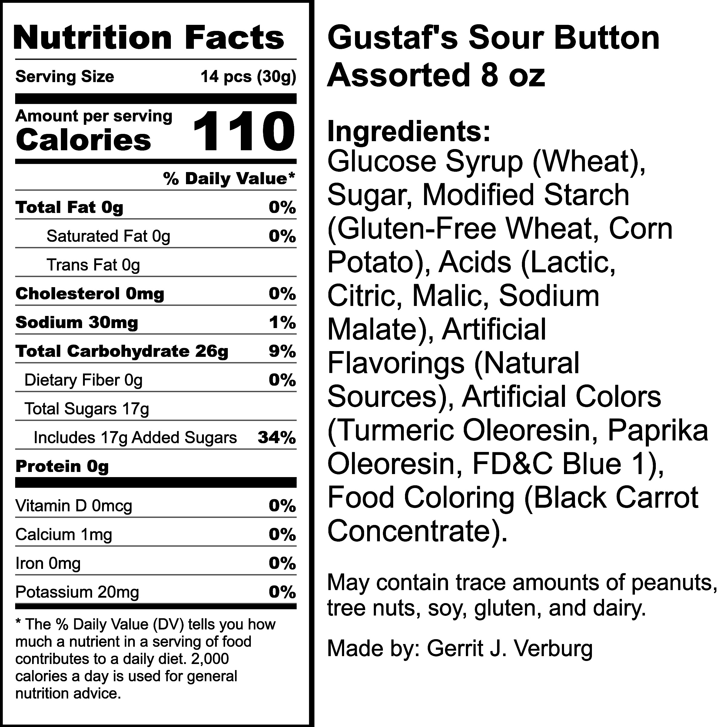 Nutrition Label