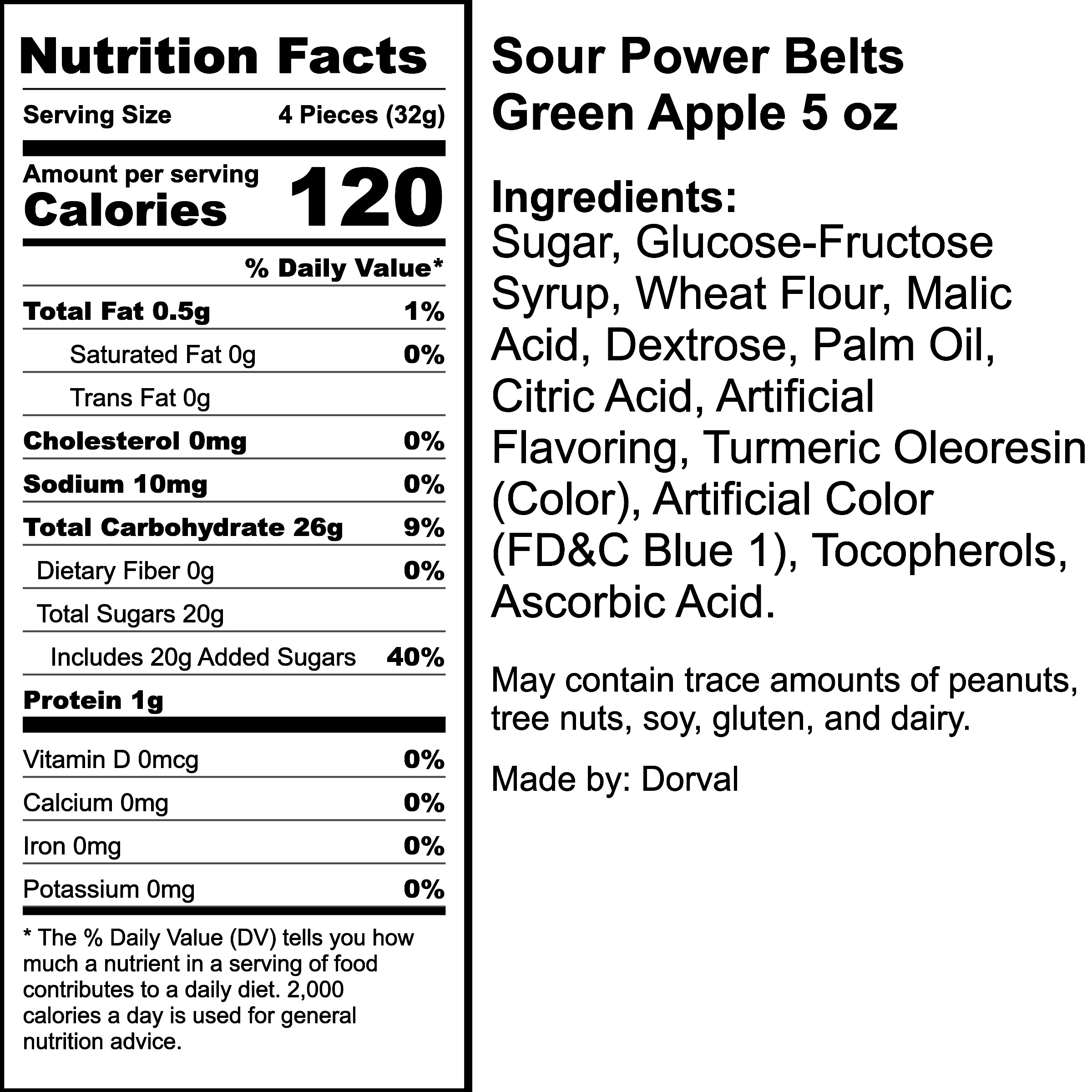 Nutrition Label