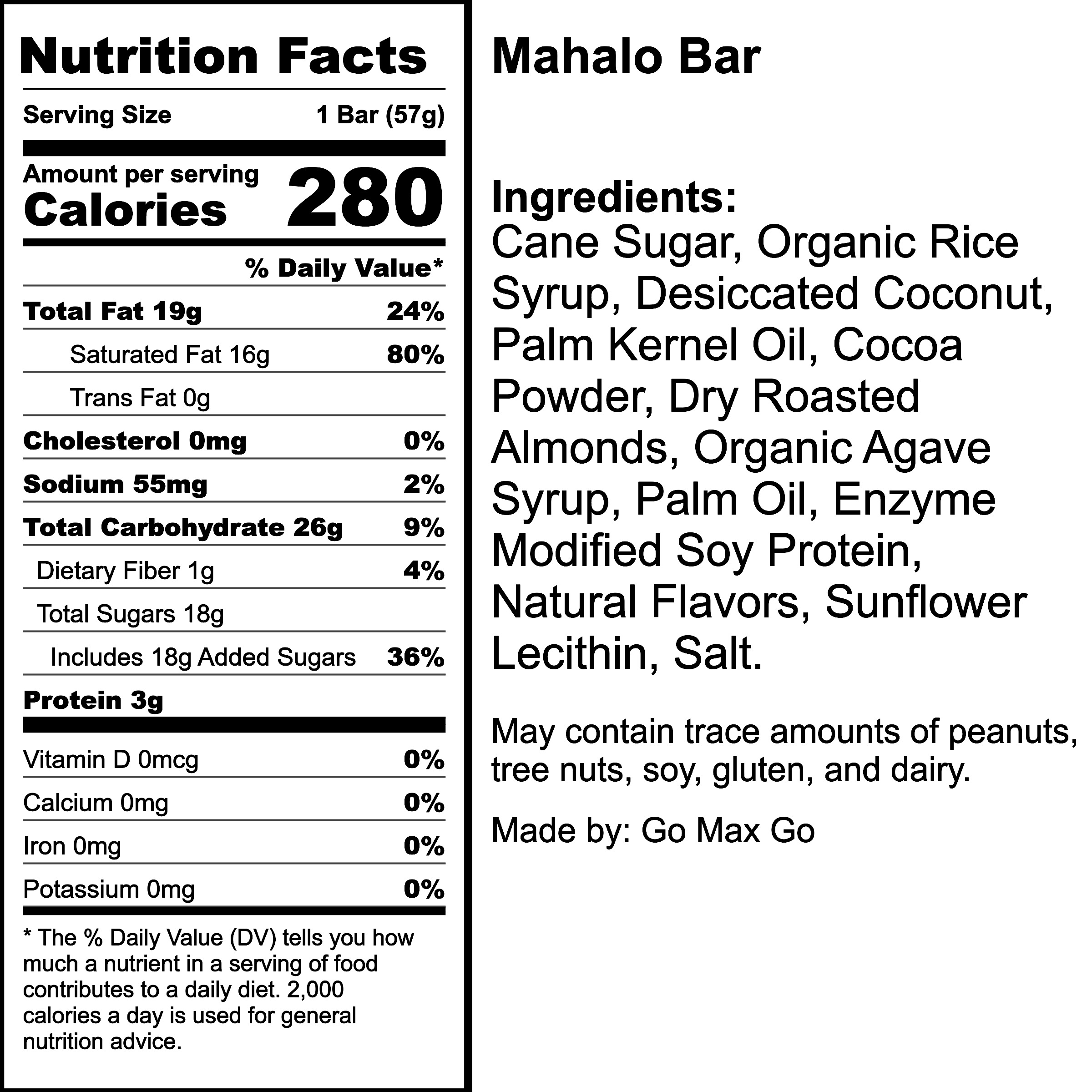 Nutrition Label