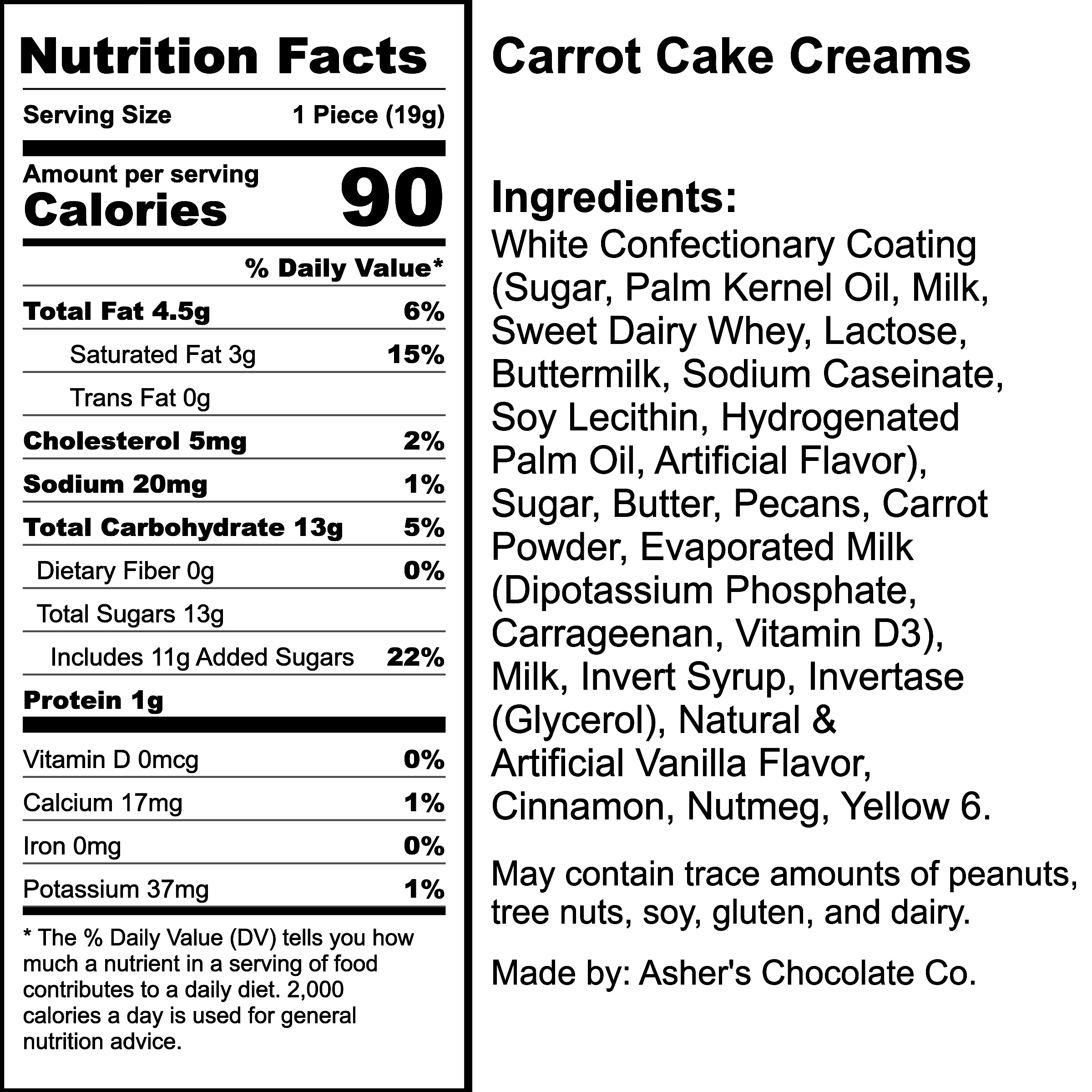 Nutrition Label