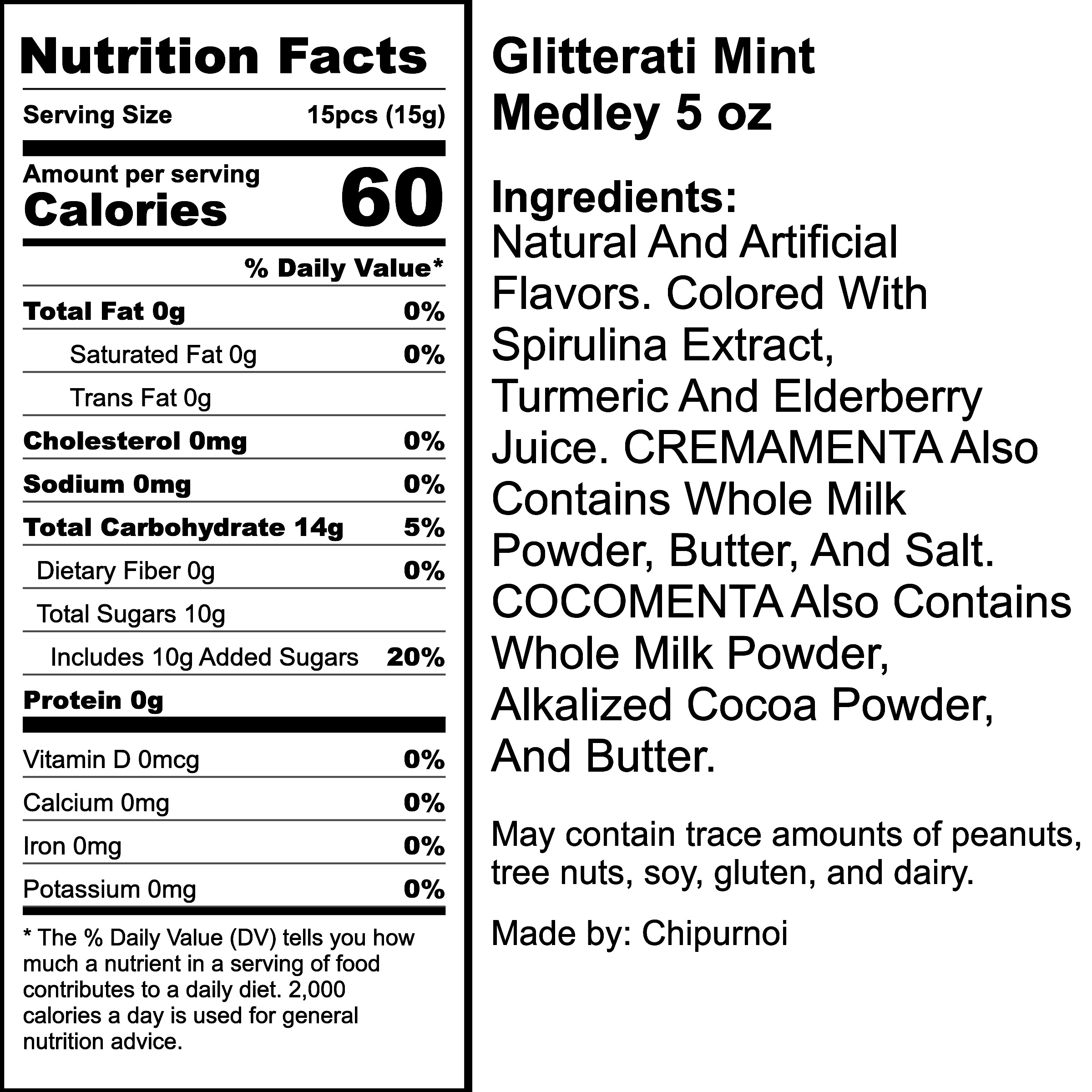Nutrition Label