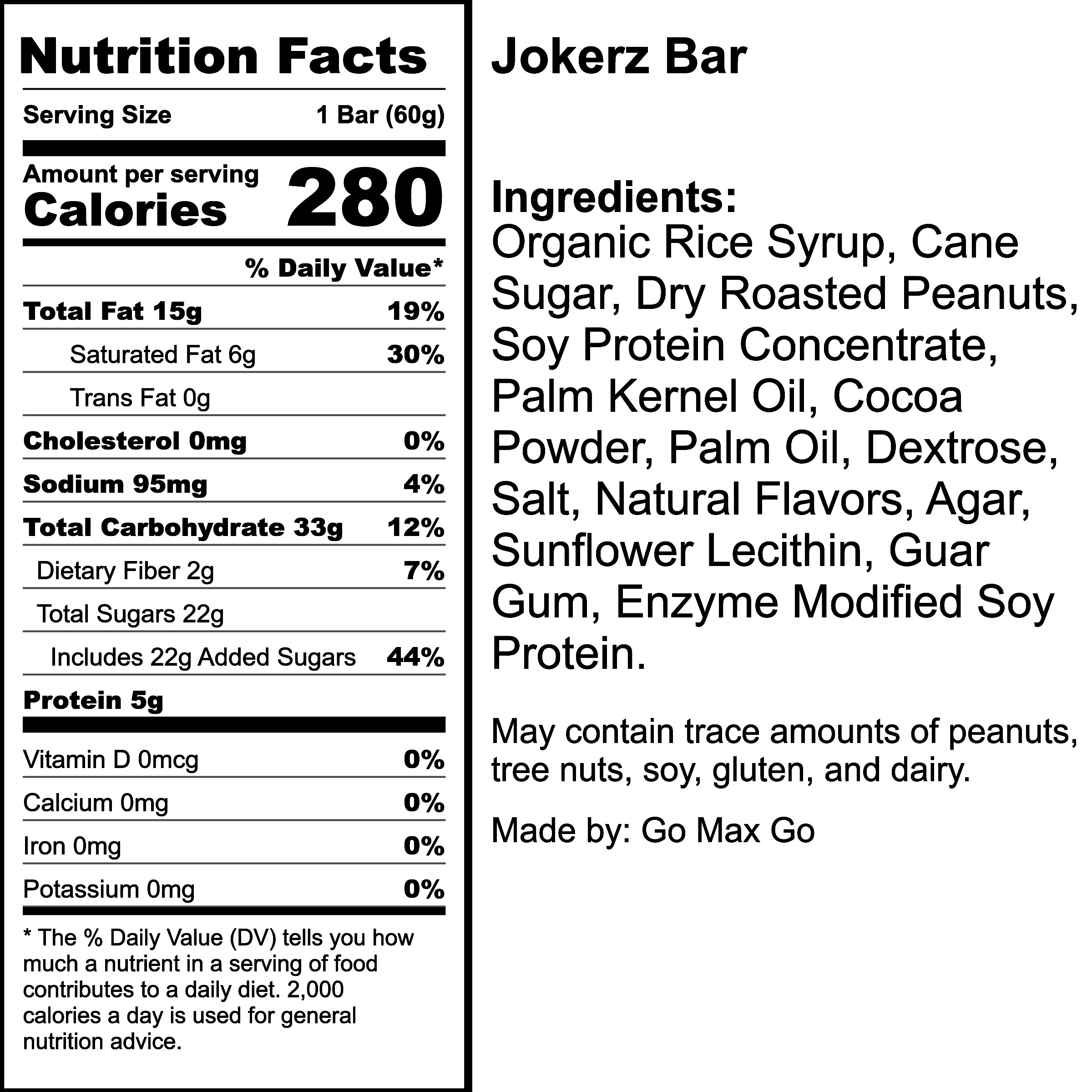 Nutrition Label