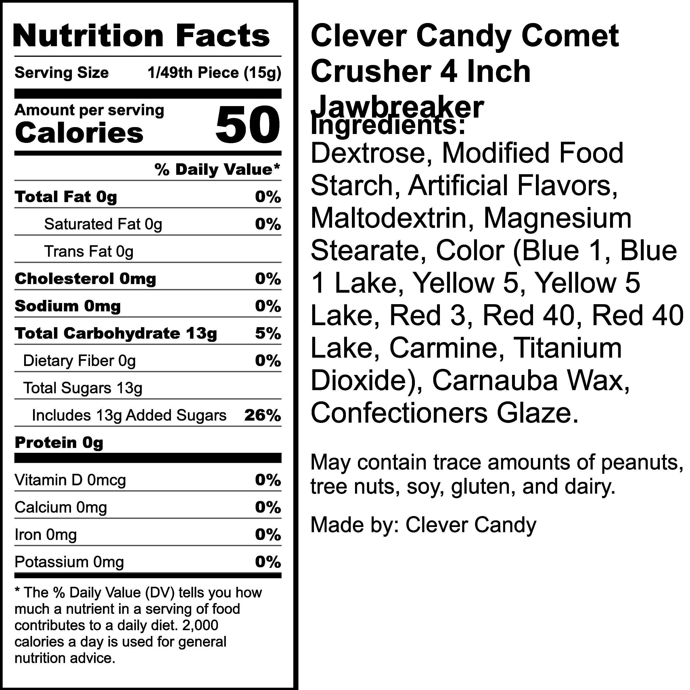 Nutrition Label