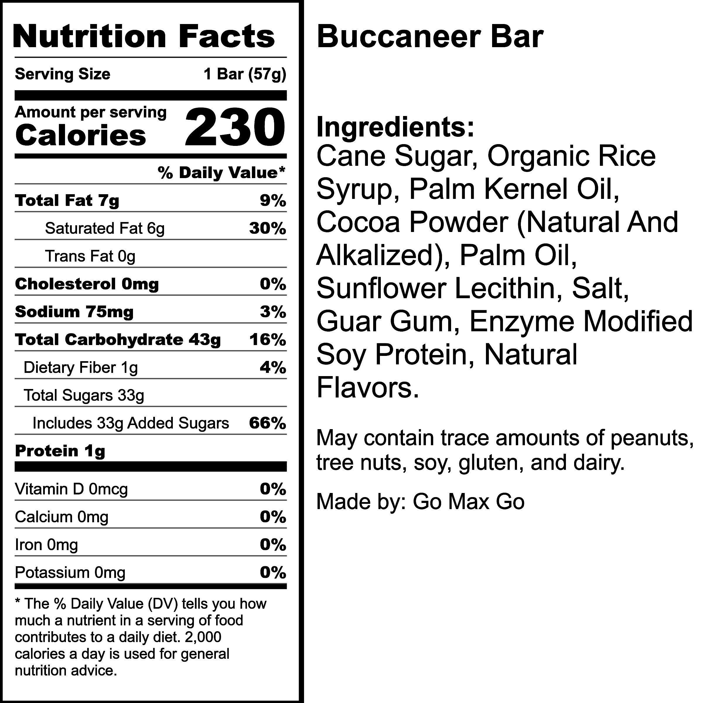 Nutrition Label