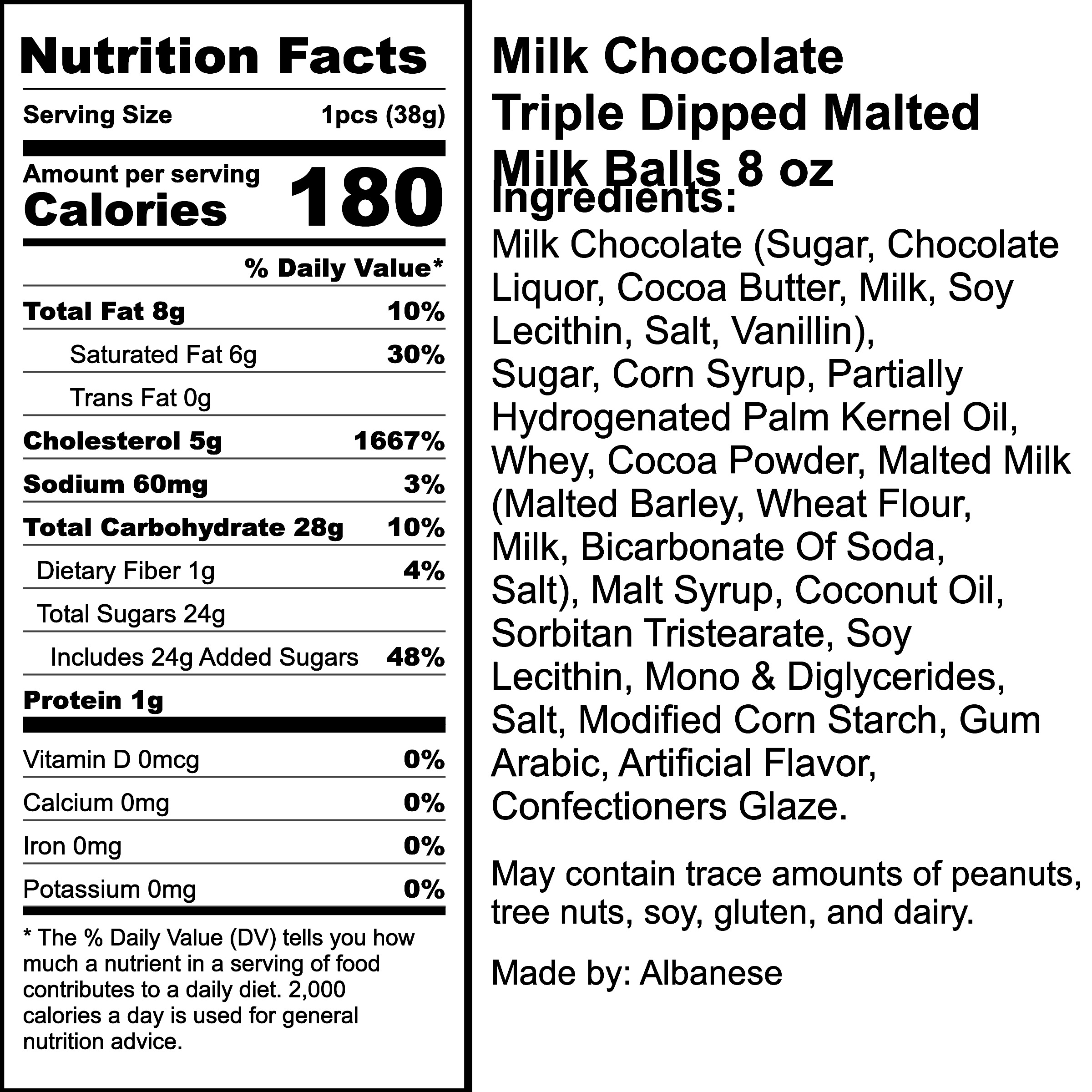 Nutrition Label