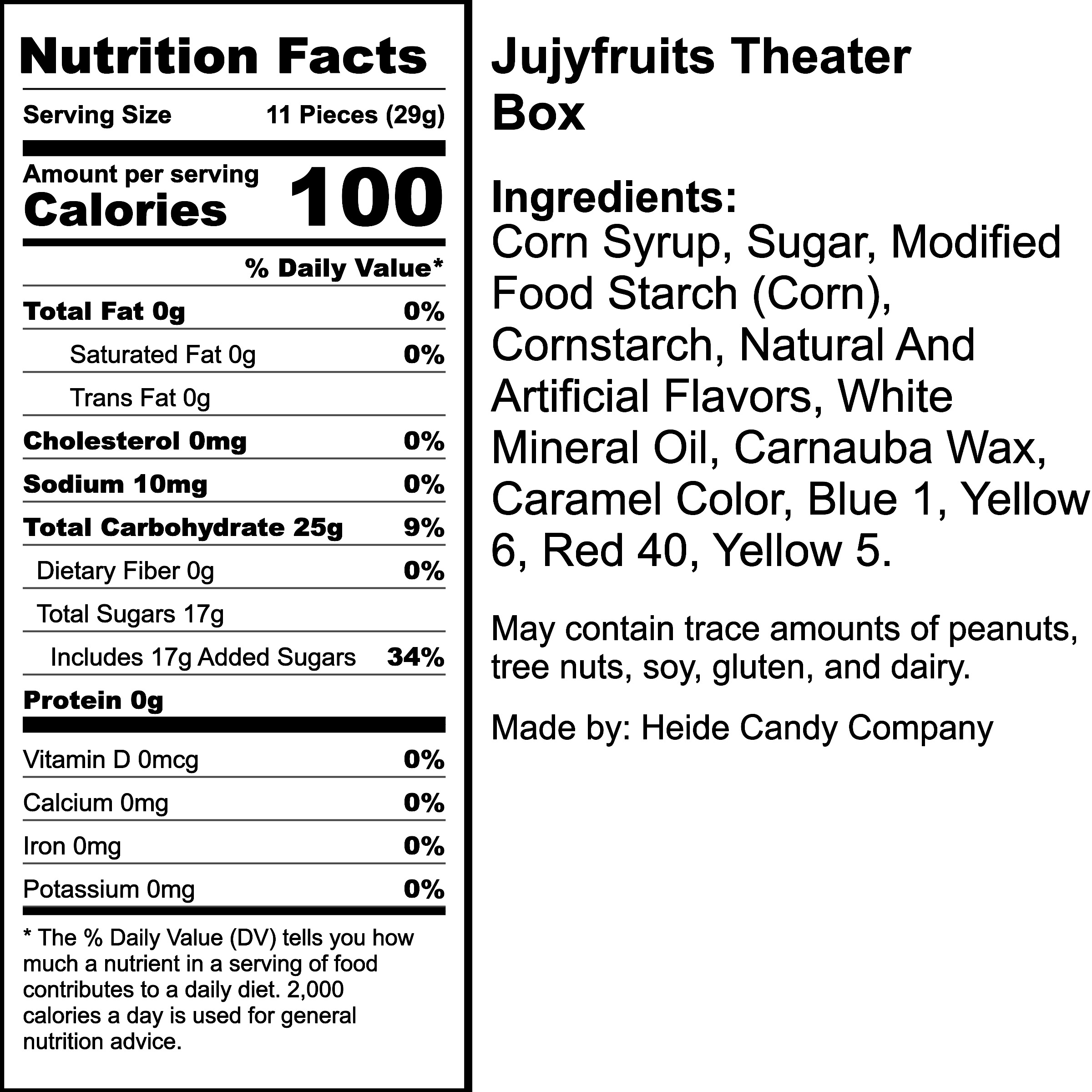Nutrition Label