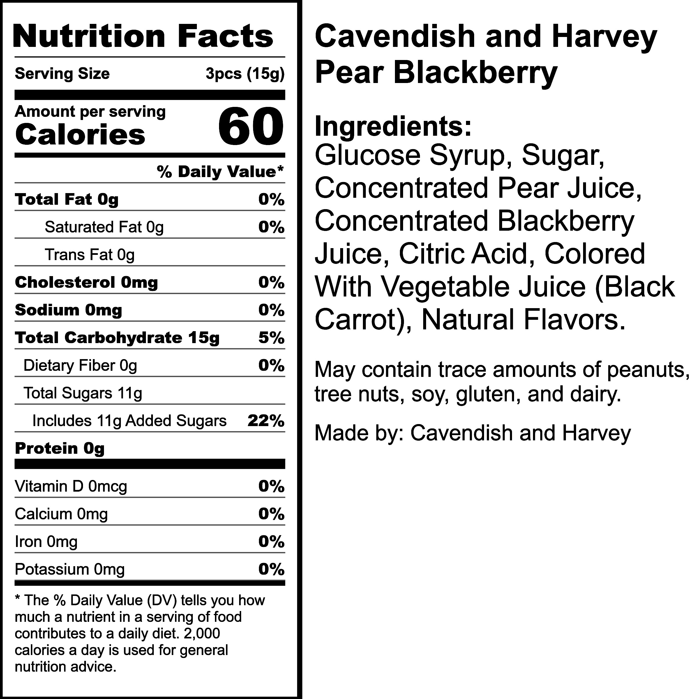 Nutrition Label