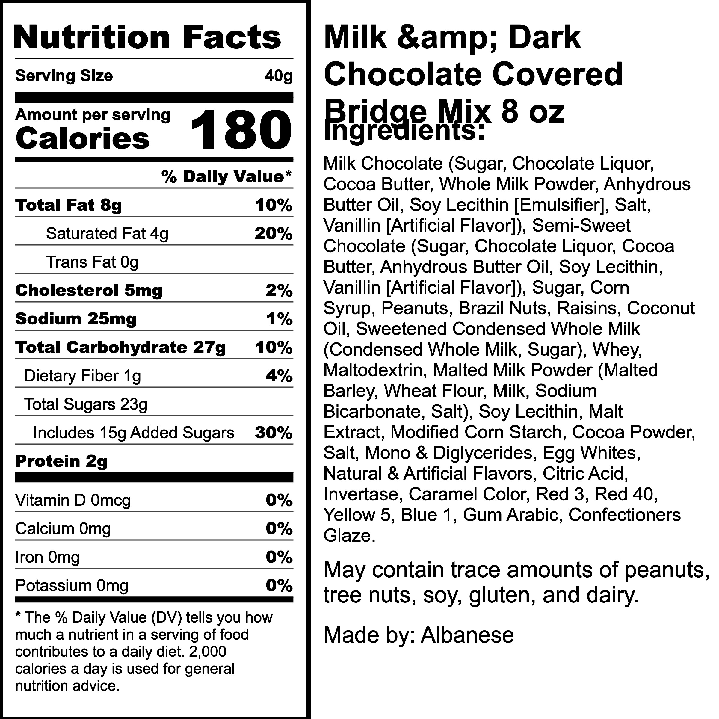 Nutrition Label