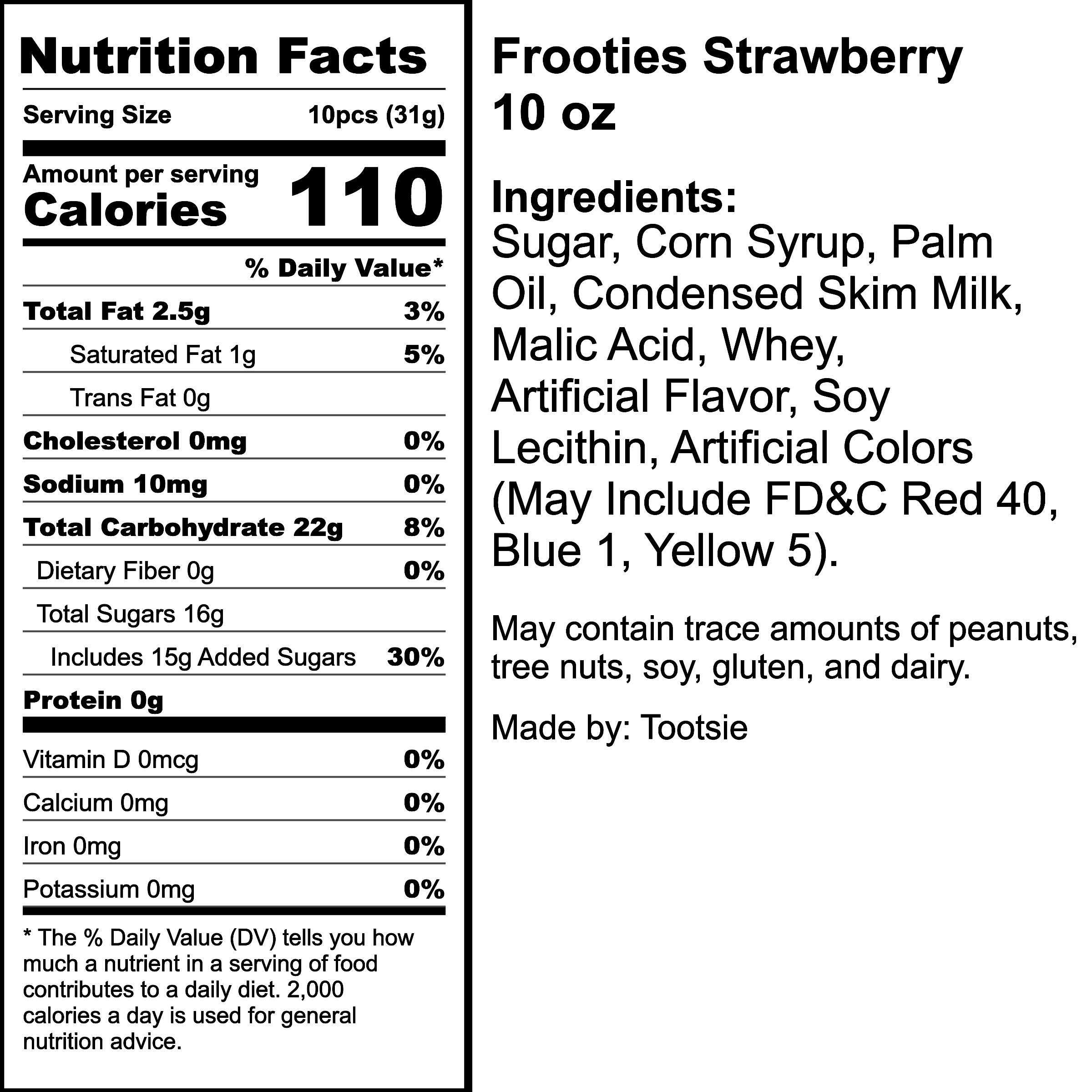 Nutrition Label