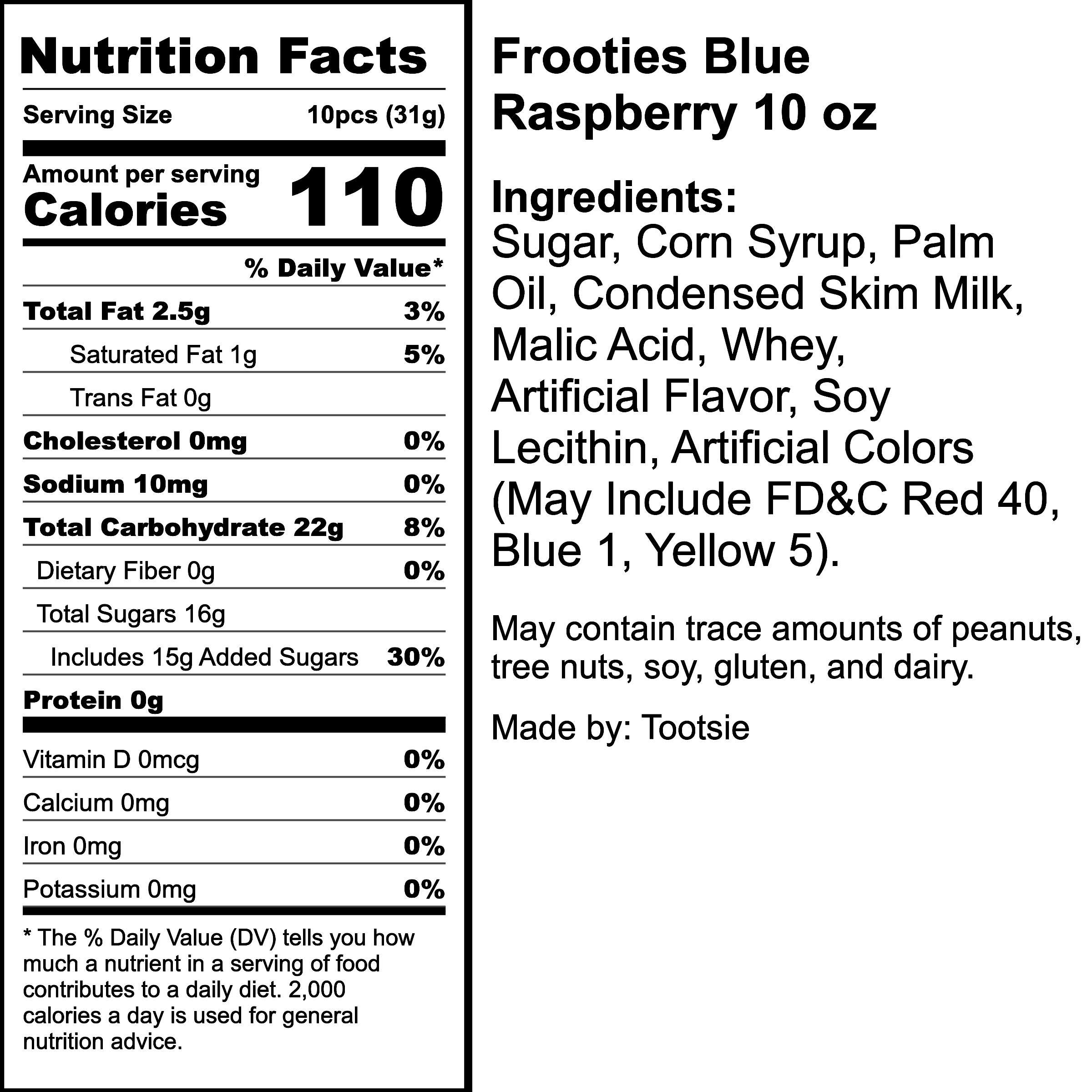 Nutrition Label