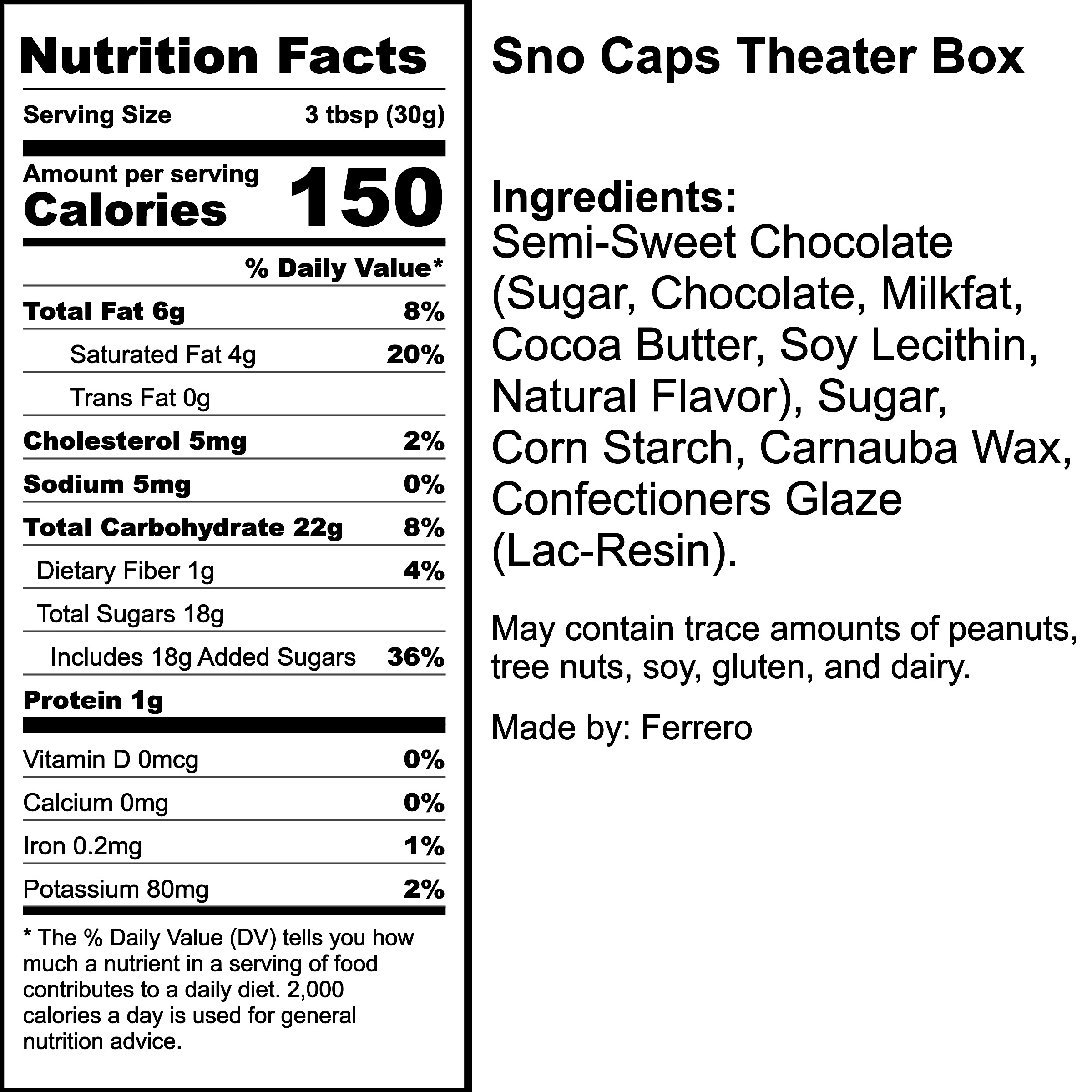 Nutrition Label